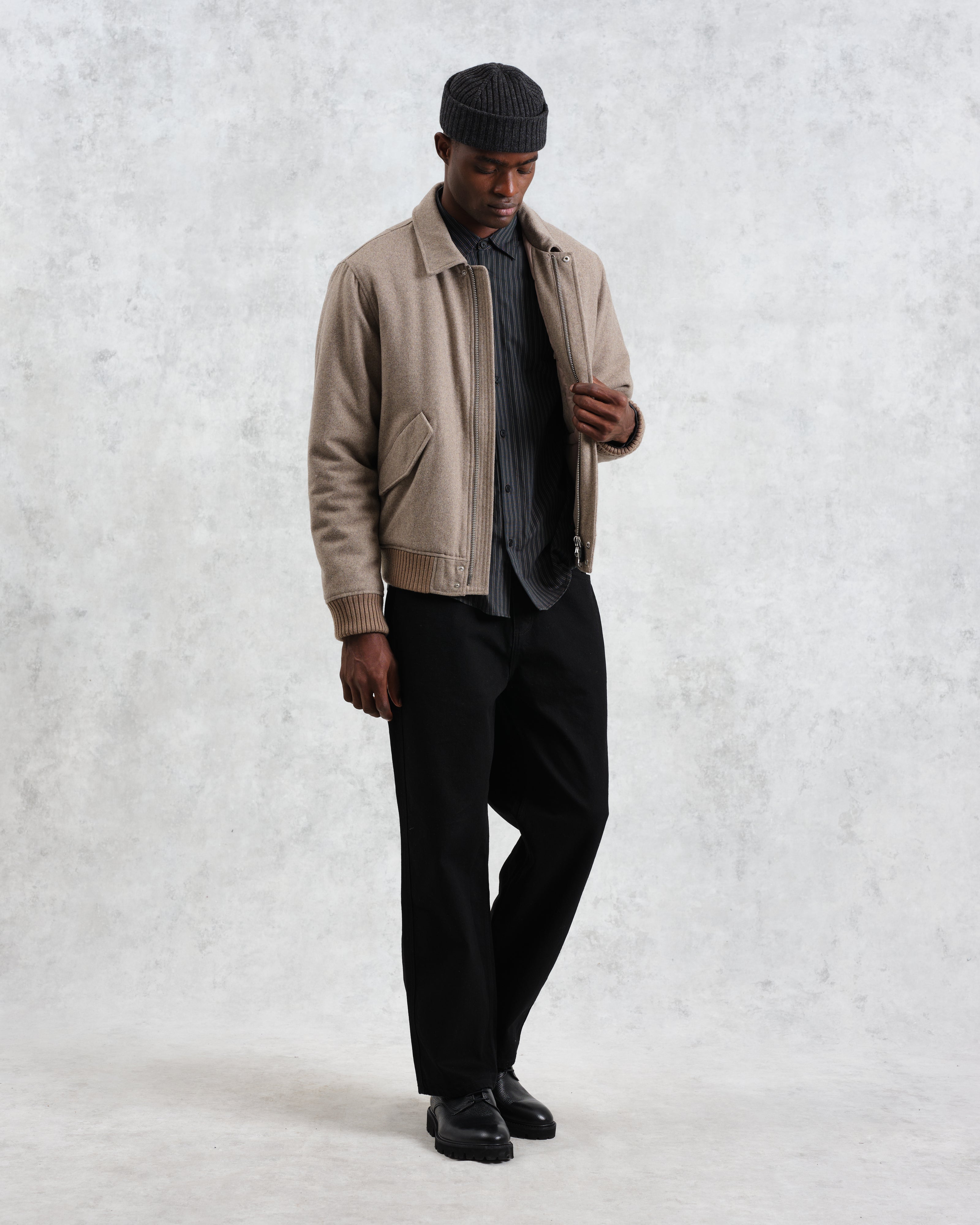 Knoll - Natural Wool Bomber Jacket