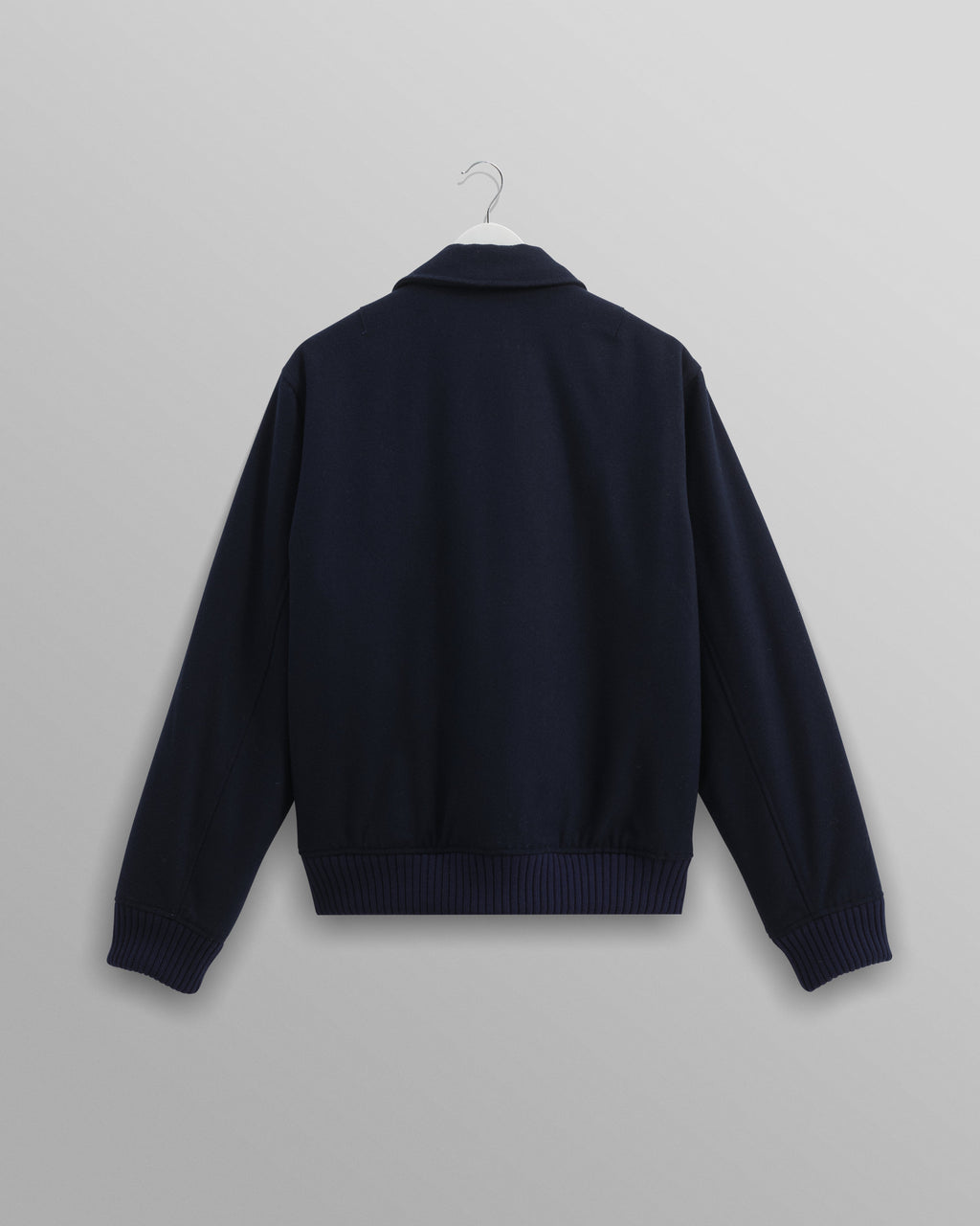 Knoll - Navy Wool Bomber Jacket