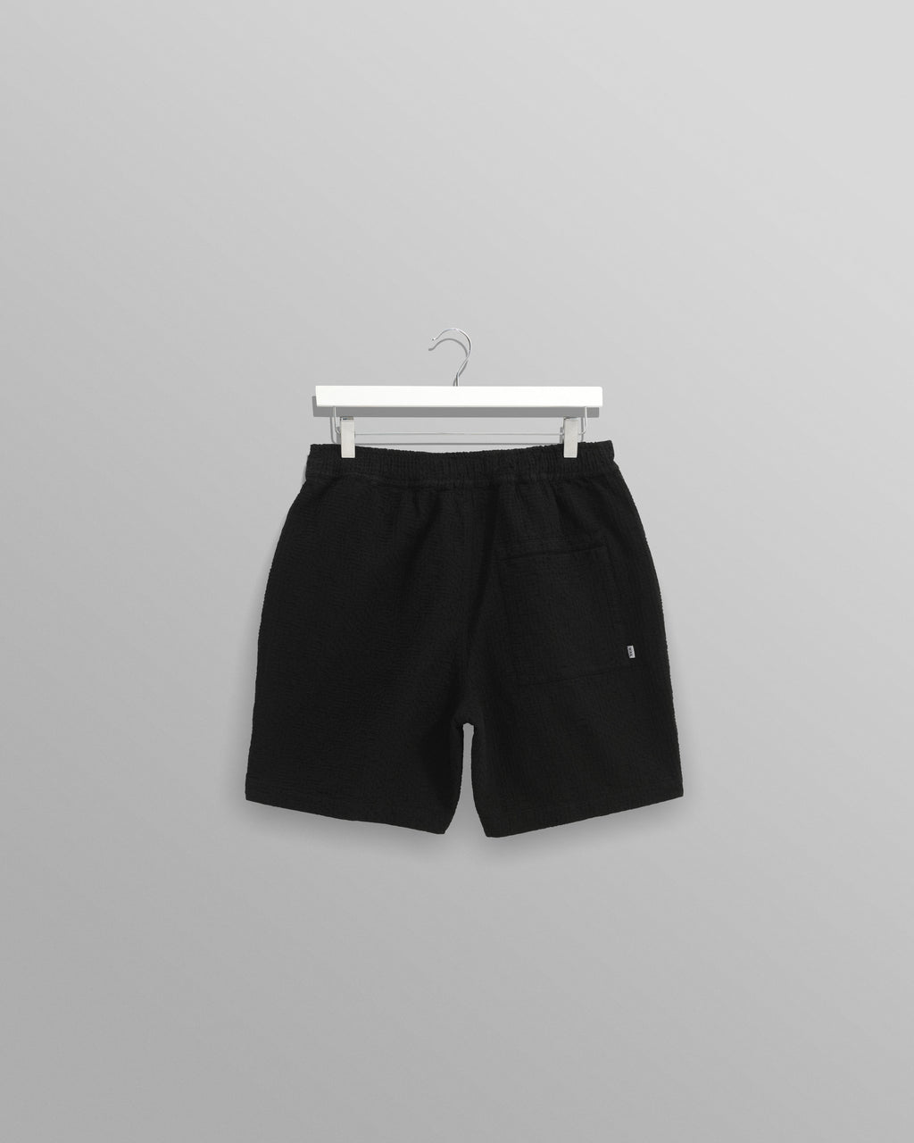 Kurt - Black Honeycomb Cotton Shorts