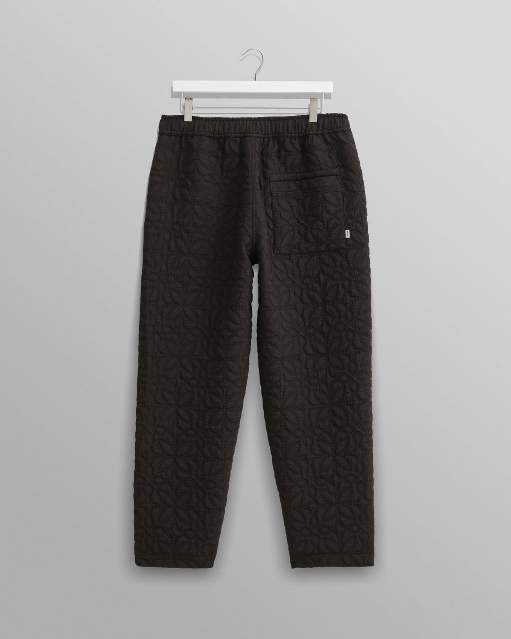 Kurt - Black Petal Quilt Trousers