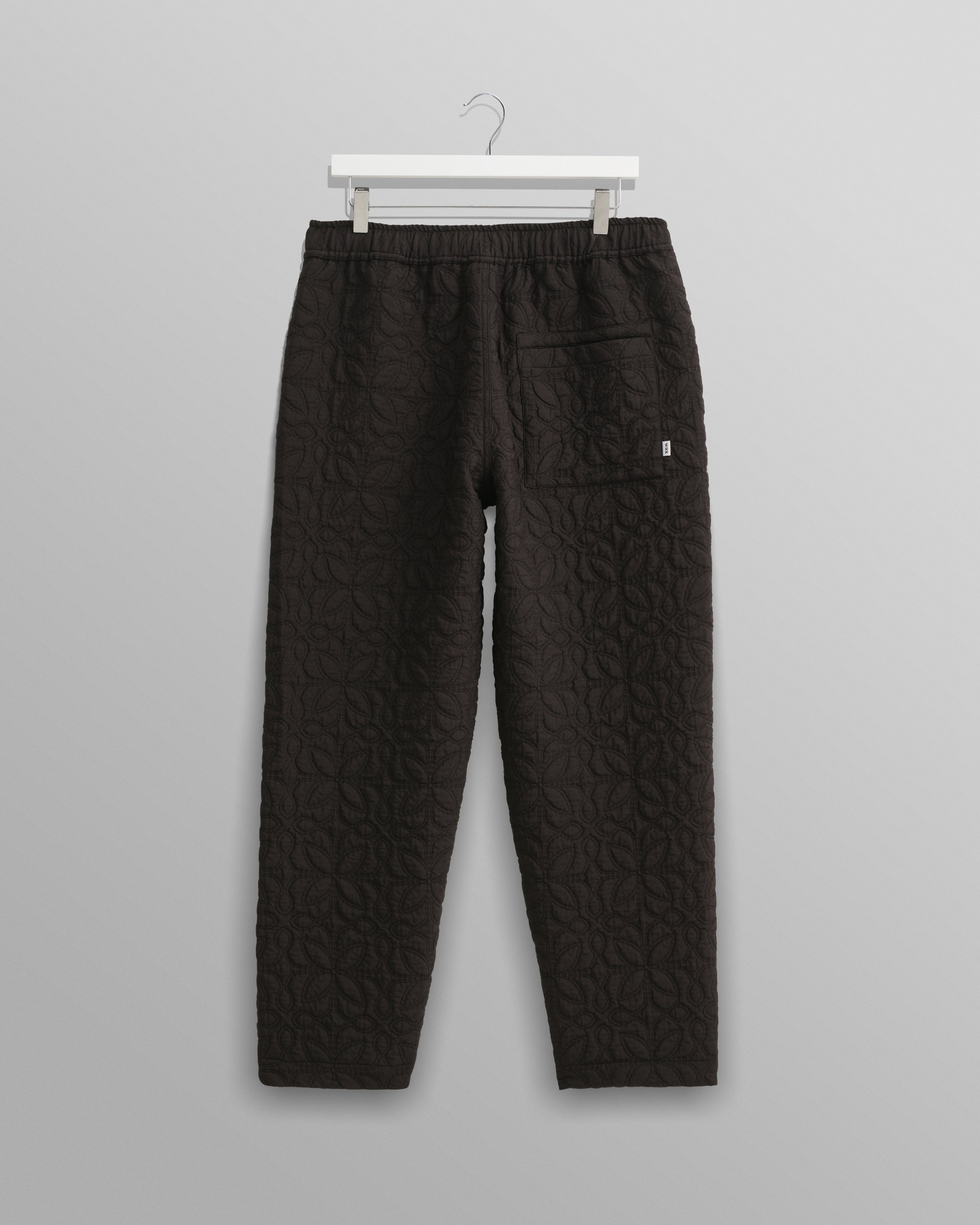 Kurt - Black Petal Quilt Trousers