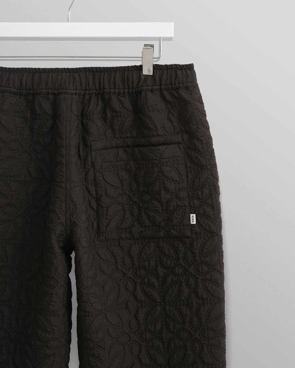 Kurt - Black Petal Quilt Trousers