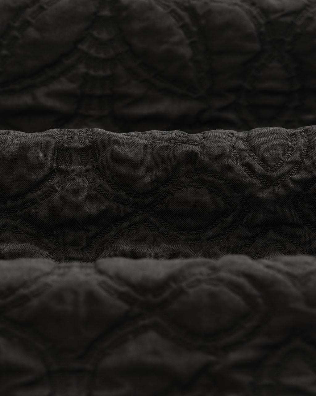 Kurt - Black Petal Quilt Trousers