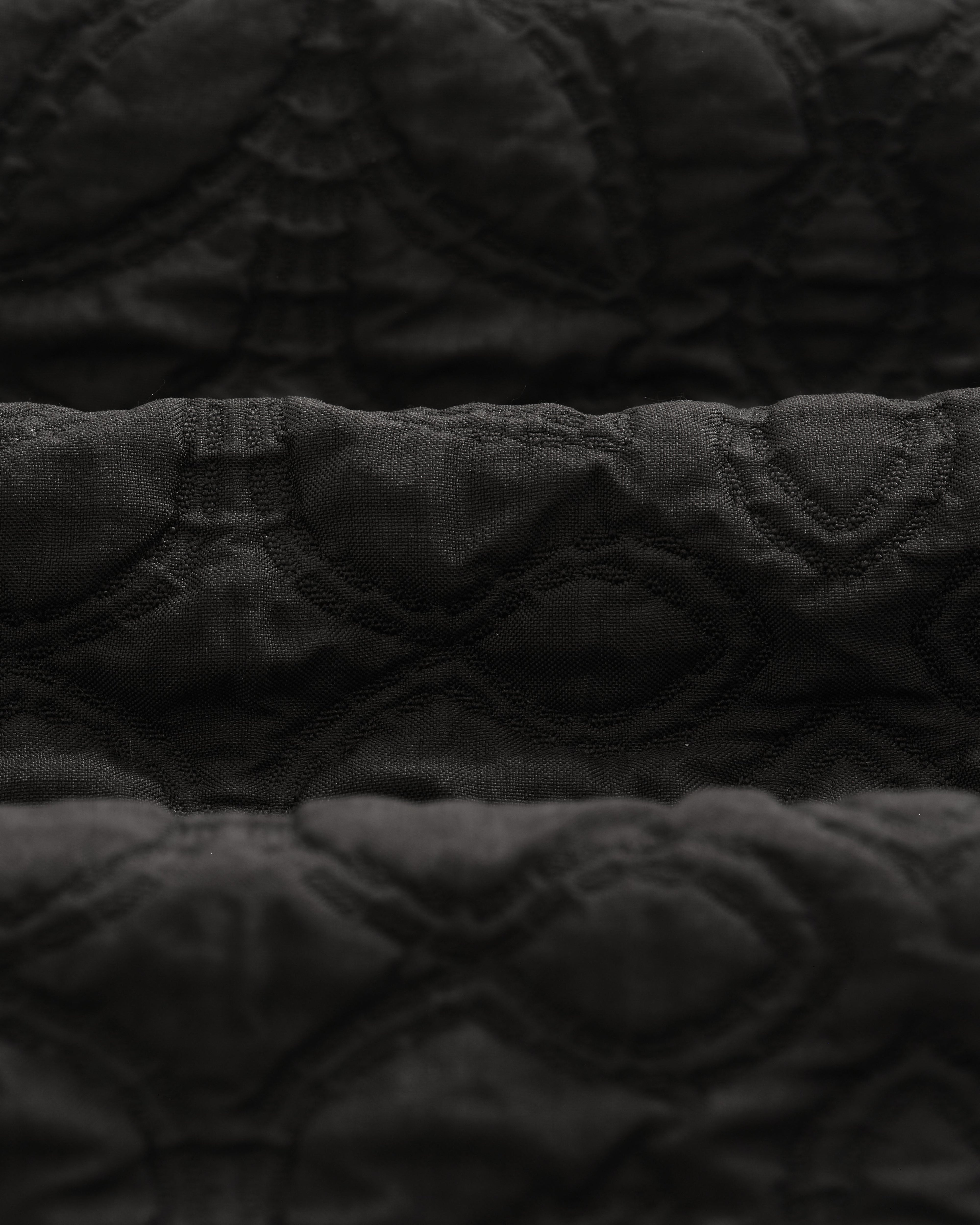 Kurt - Black Petal Quilt Trousers