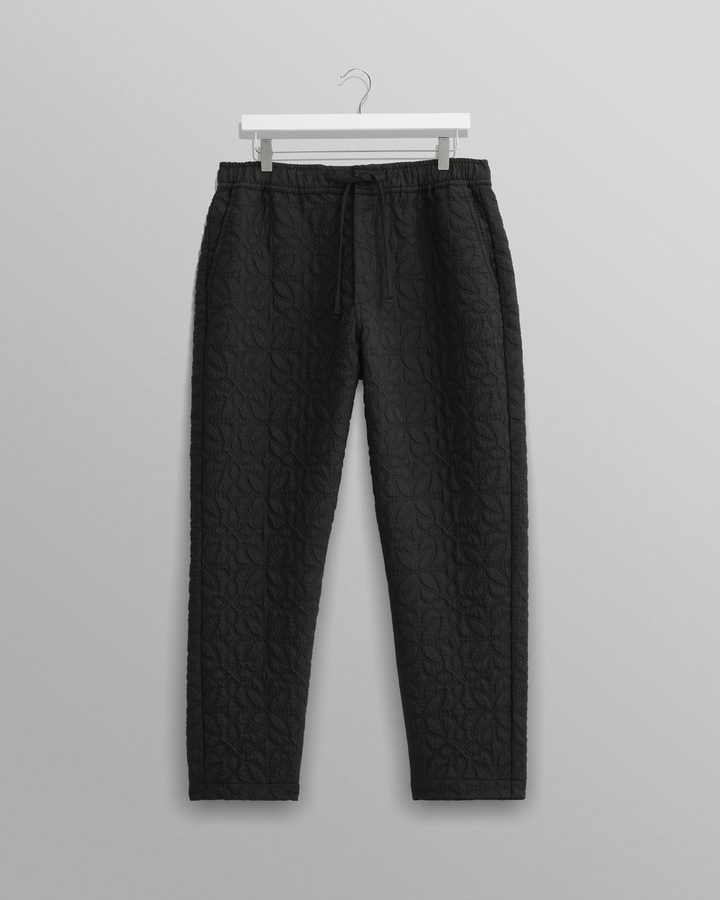 Kurt - Black Petal Quilt Trousers