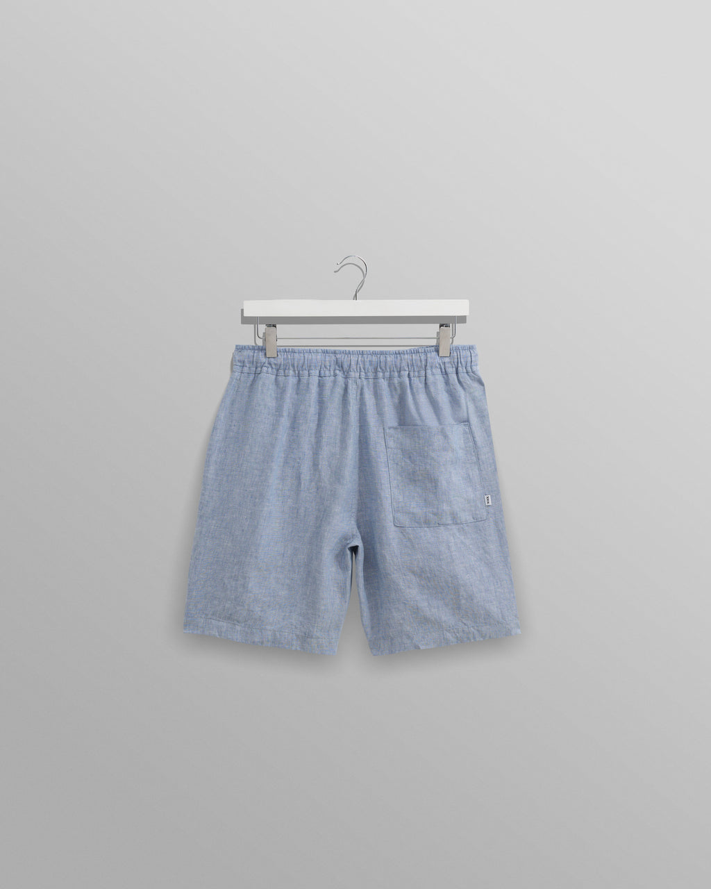 Kurt - Blue Two-Tone Linen Shorts