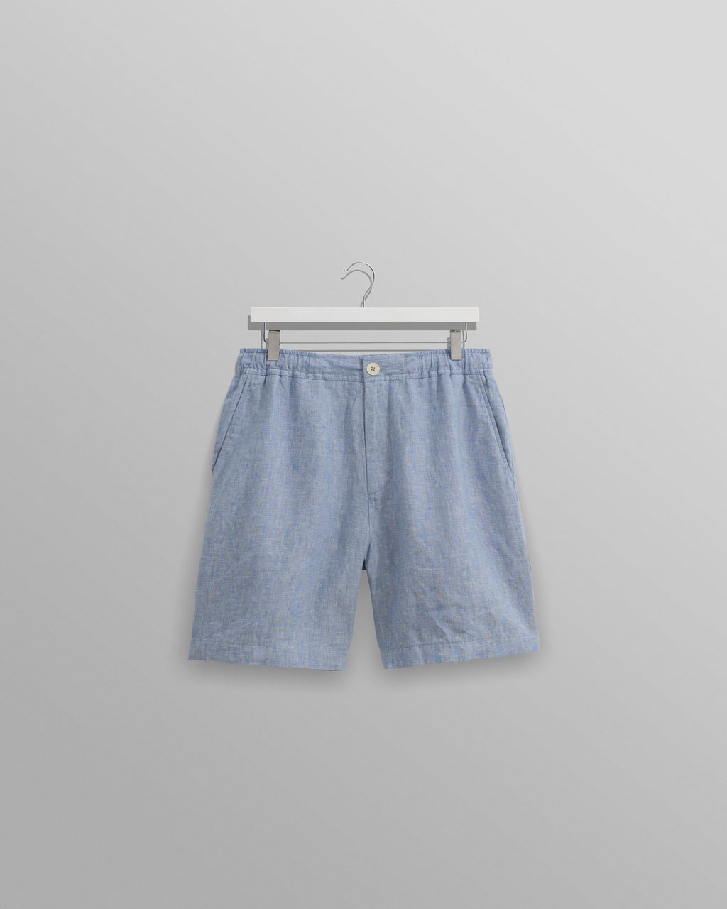 Kurt - Blue Two-Tone Linen Shorts