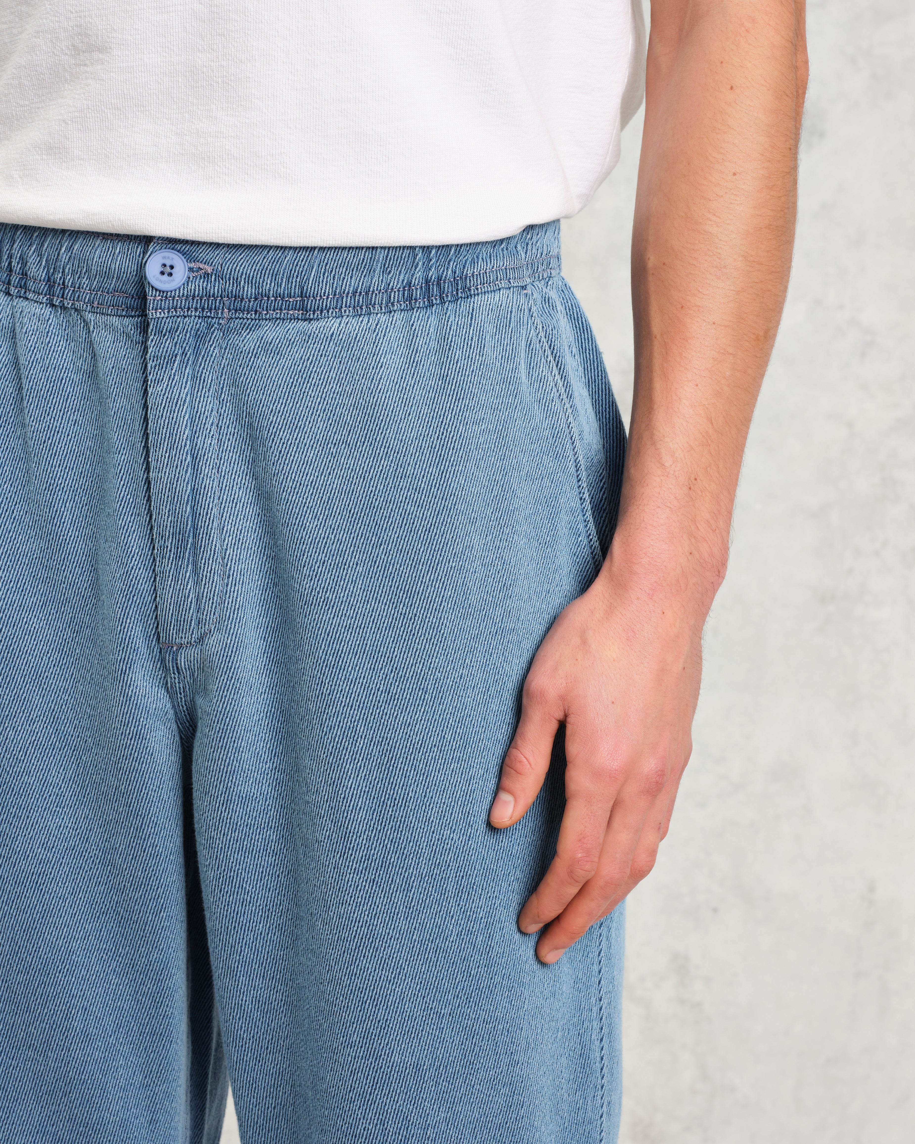 Kurt - Indigo Organic Cotton Trousers