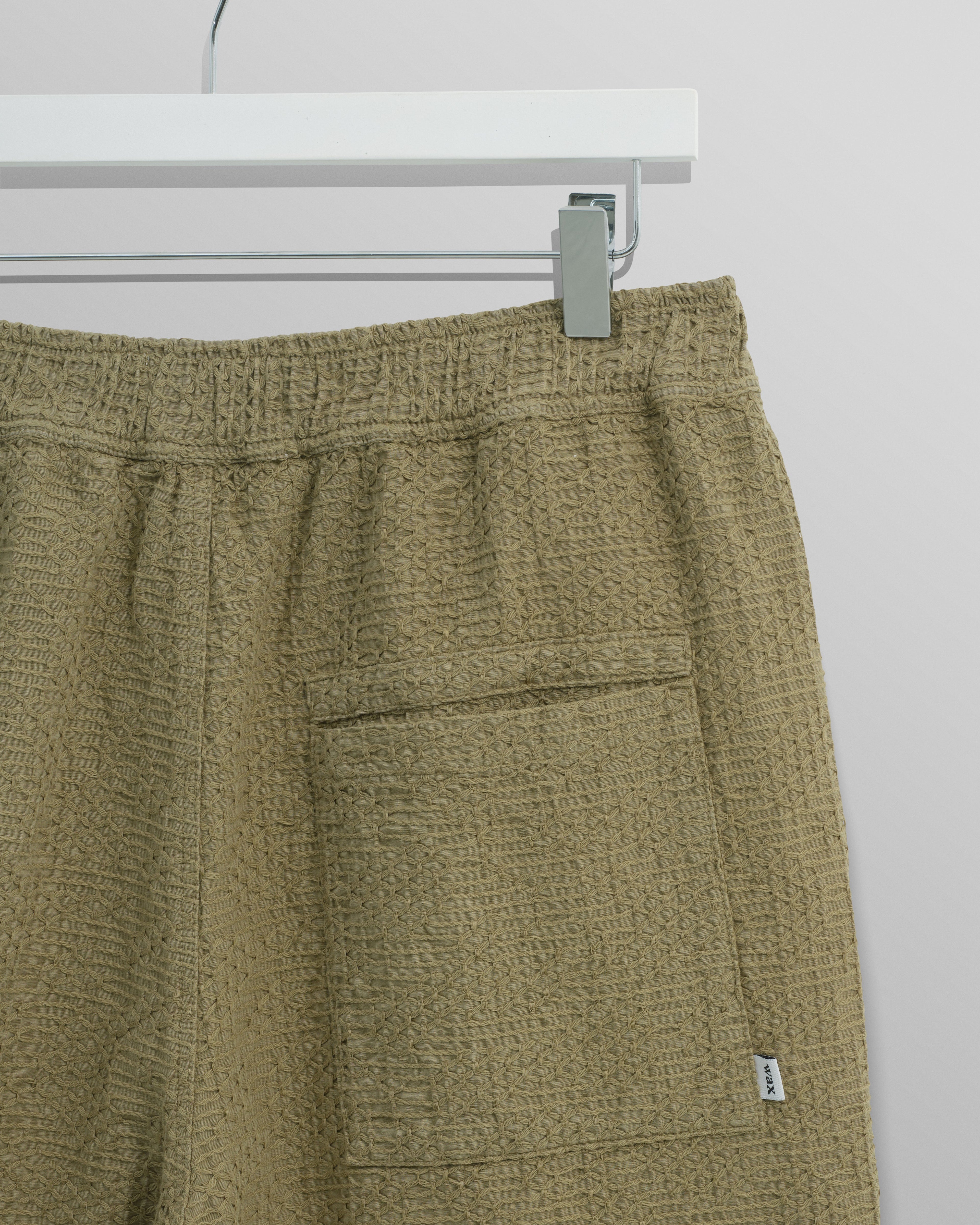 Kurt - Khaki Honeycomb Cotton Shorts