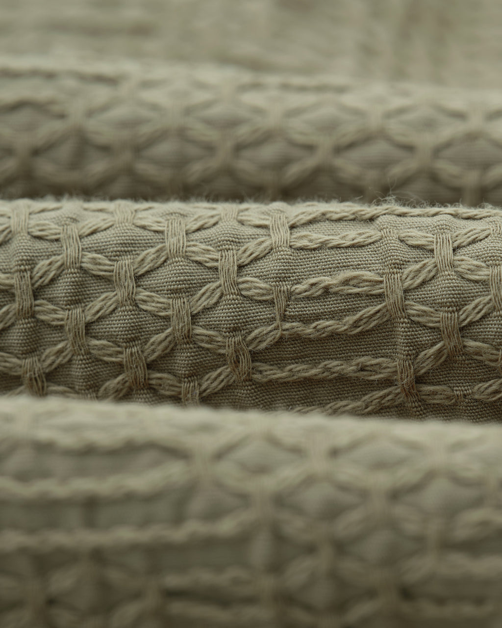 Kurt - Khaki Honeycomb Cotton Shorts