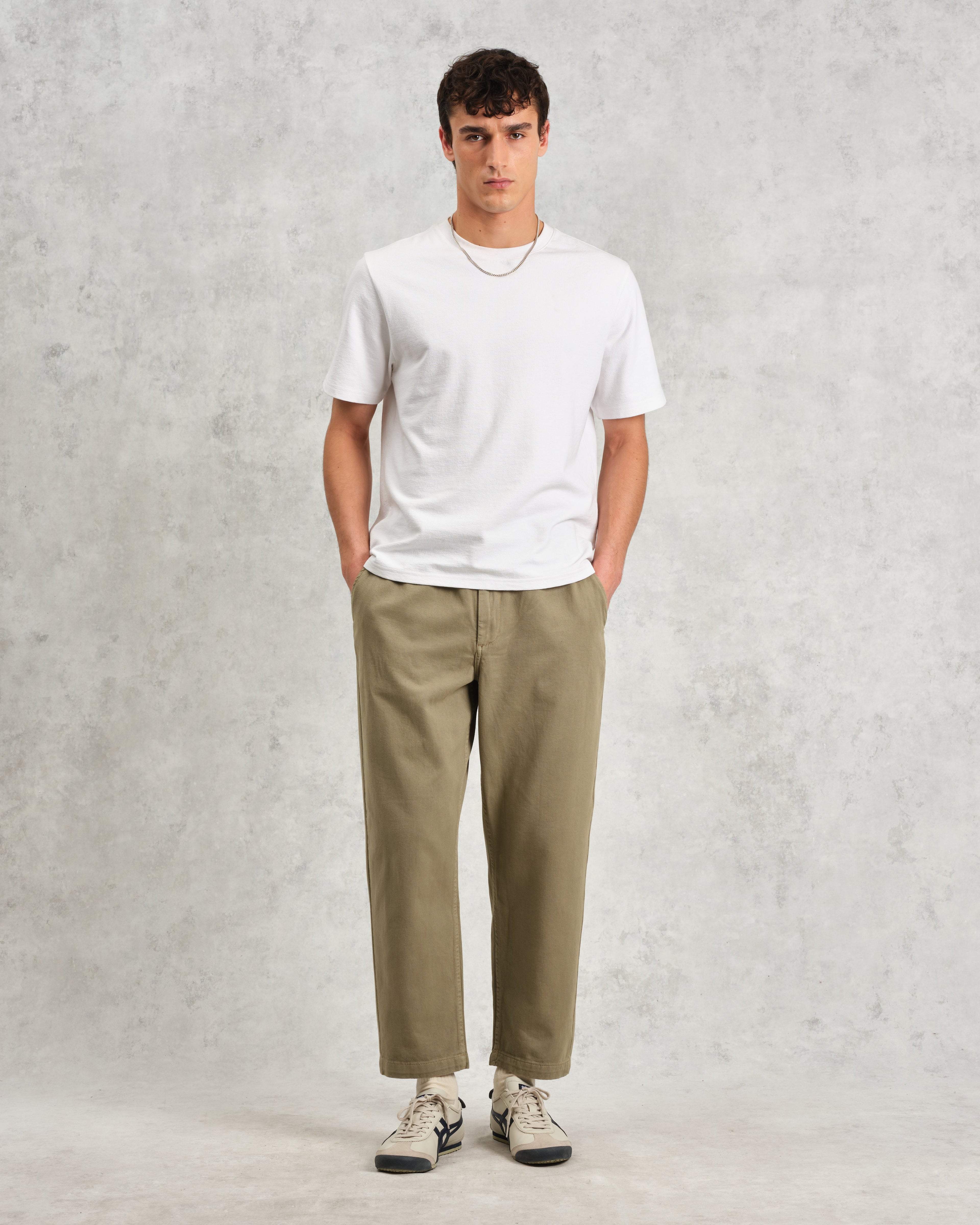 Kurt - Light Khaki Organic Cotton Trousers