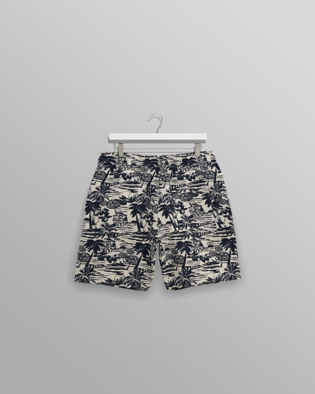 Kurt - Navy And Ecru Beach Jacquard Shorts