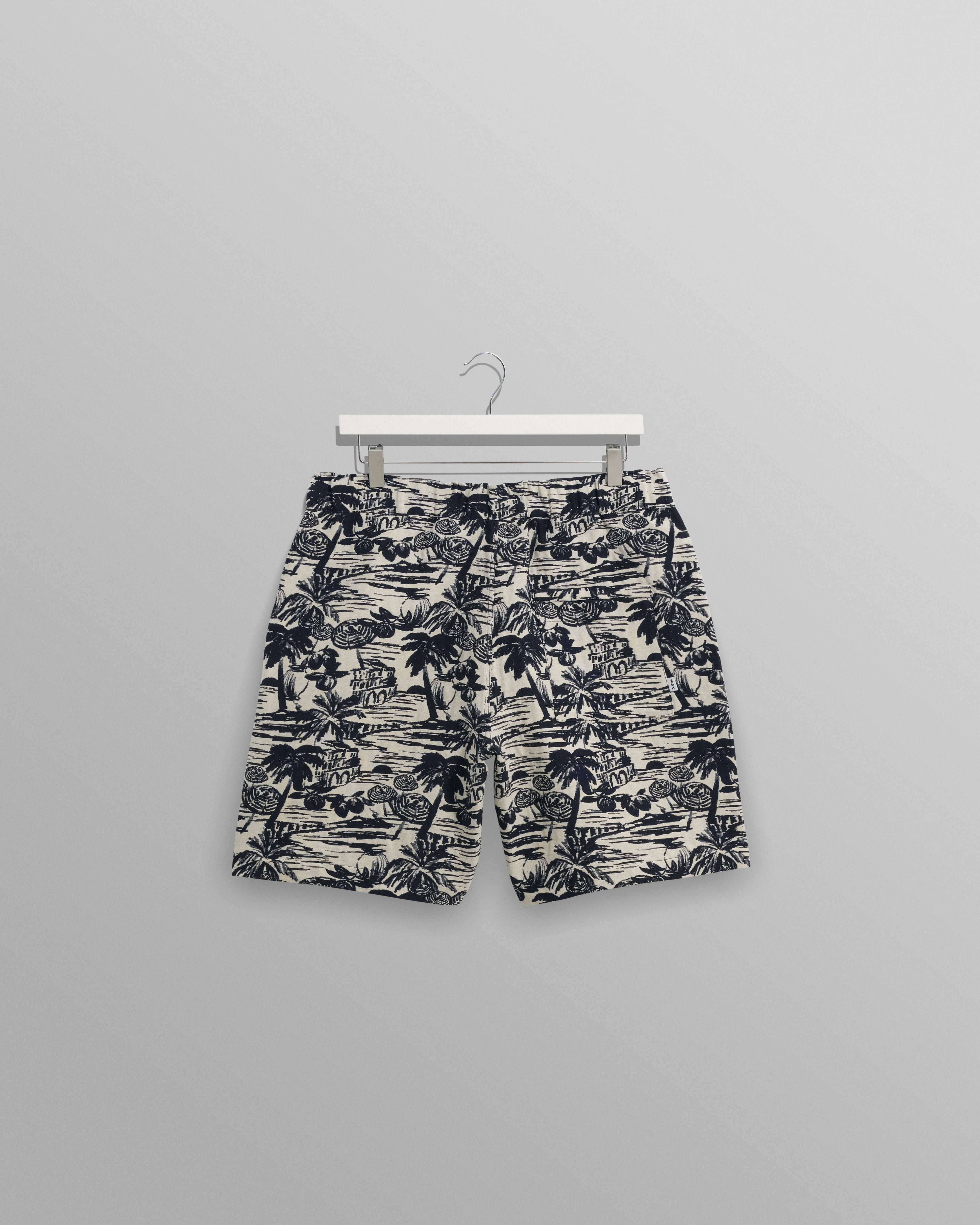 Kurt - Navy And Ecru Beach Jacquard Shorts