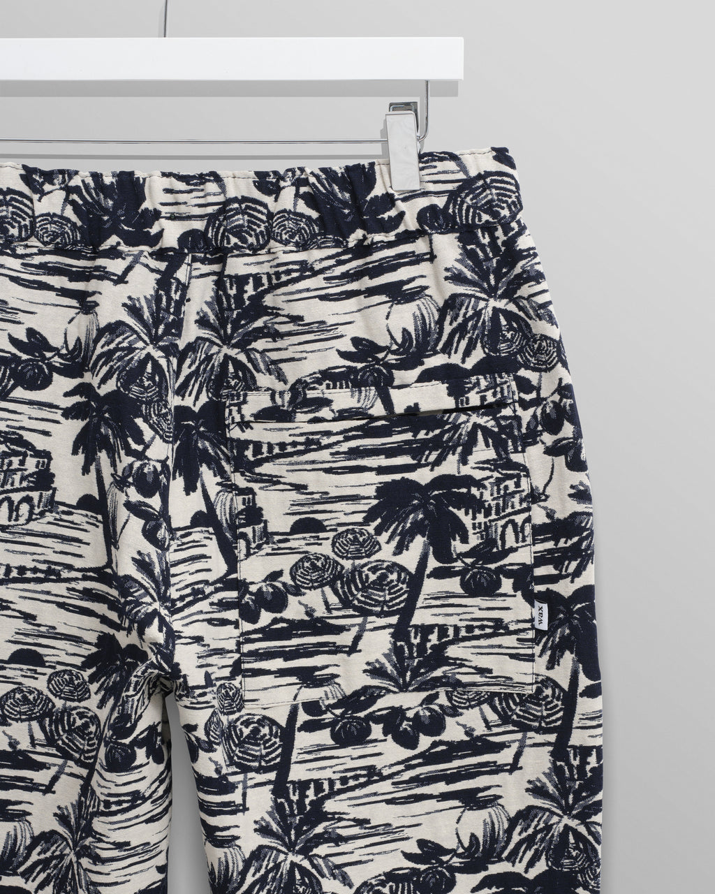 Kurt - Navy And Ecru Beach Jacquard Trousers