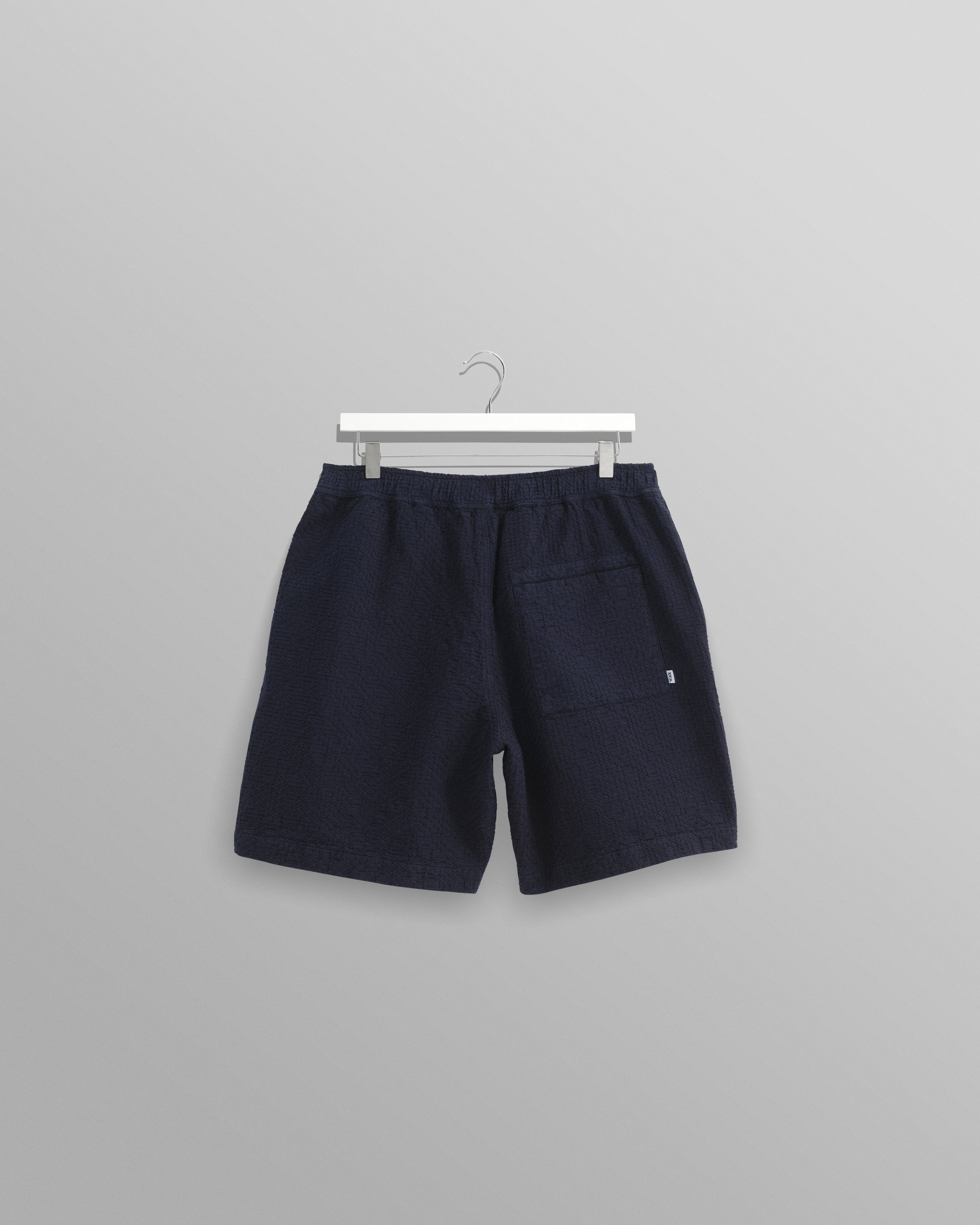 Kurt - Navy Honeycomb Cotton Shorts
