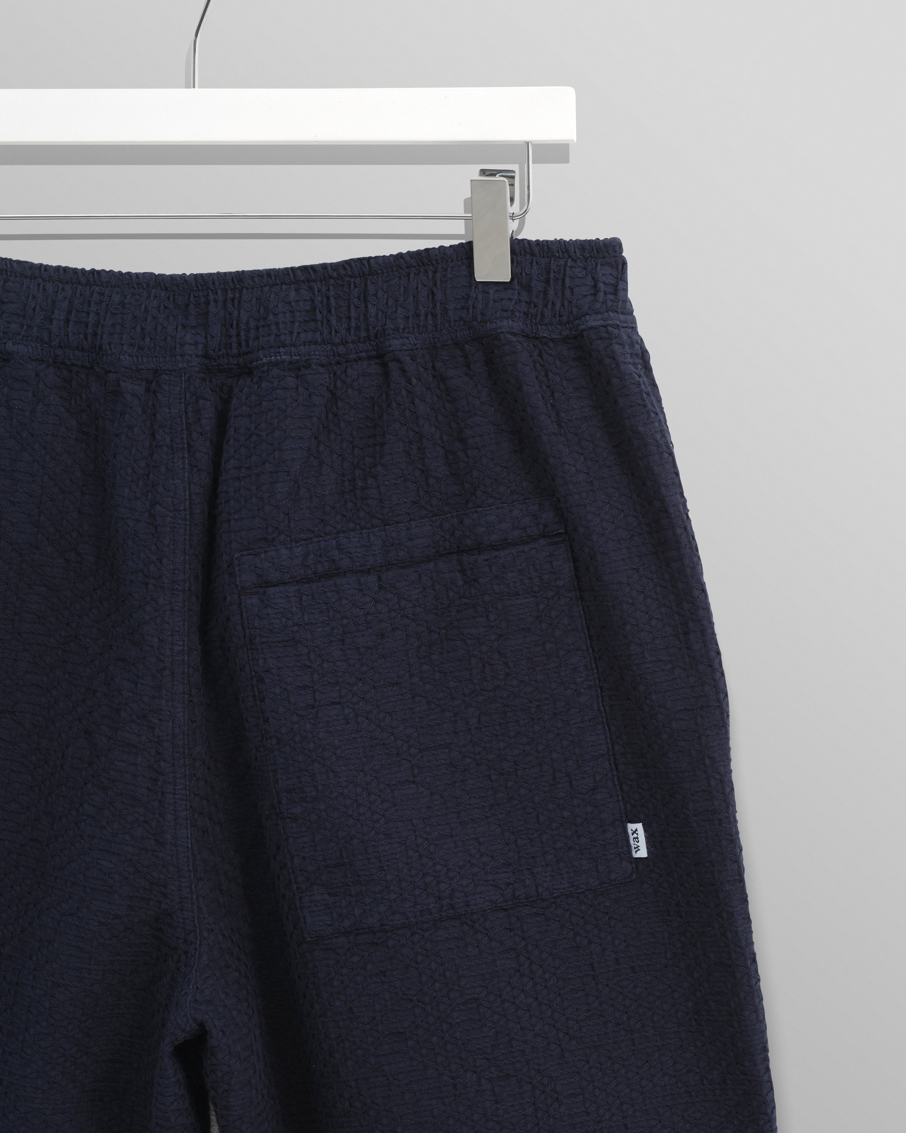 Kurt - Navy Honeycomb Cotton Shorts