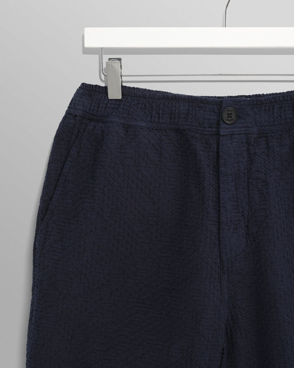 Kurt - Navy Honeycomb Cotton Shorts