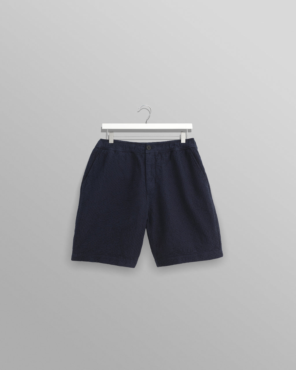 Kurt - Navy Honeycomb Cotton Shorts