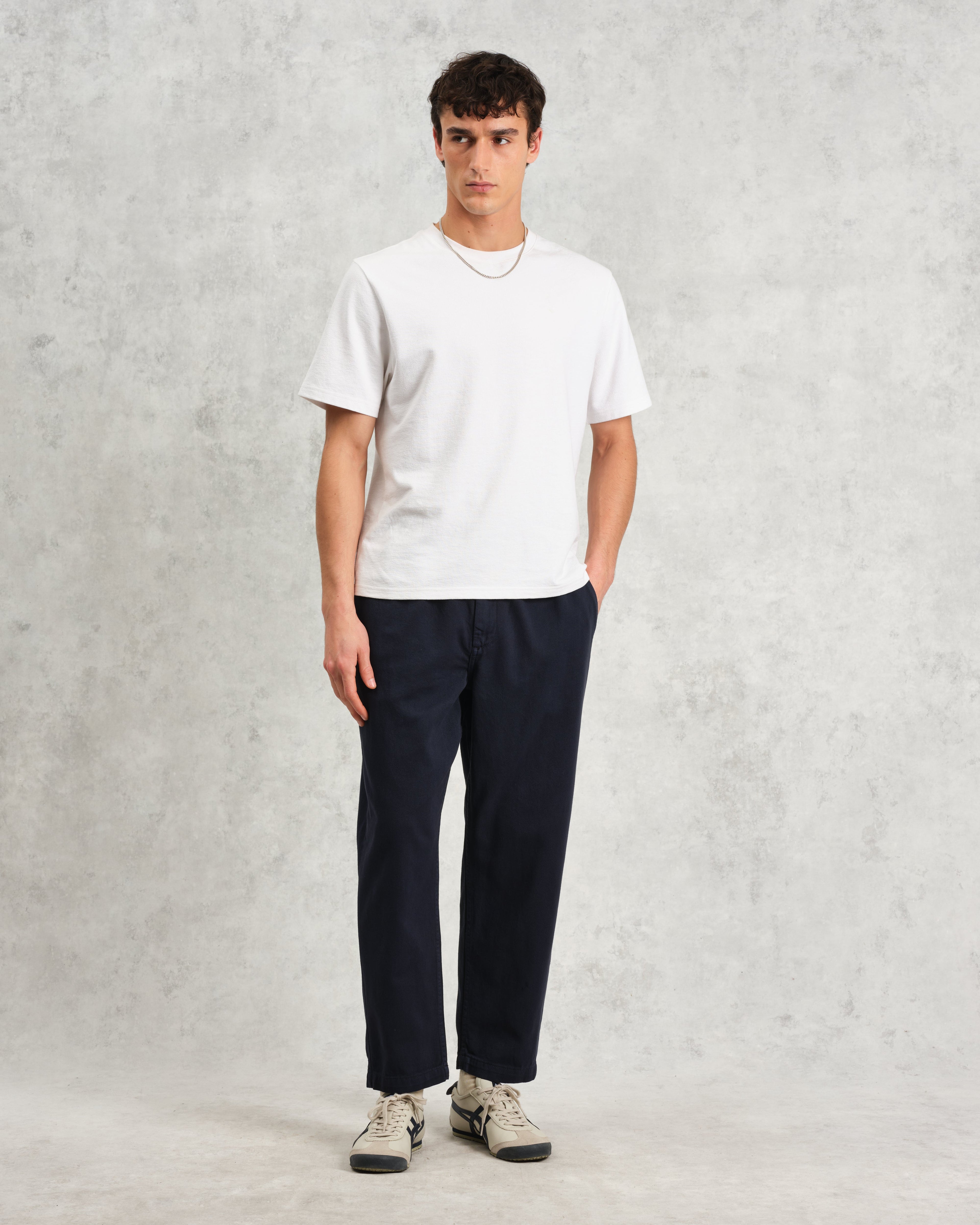 Kurt - Navy Organic Cotton Trousers