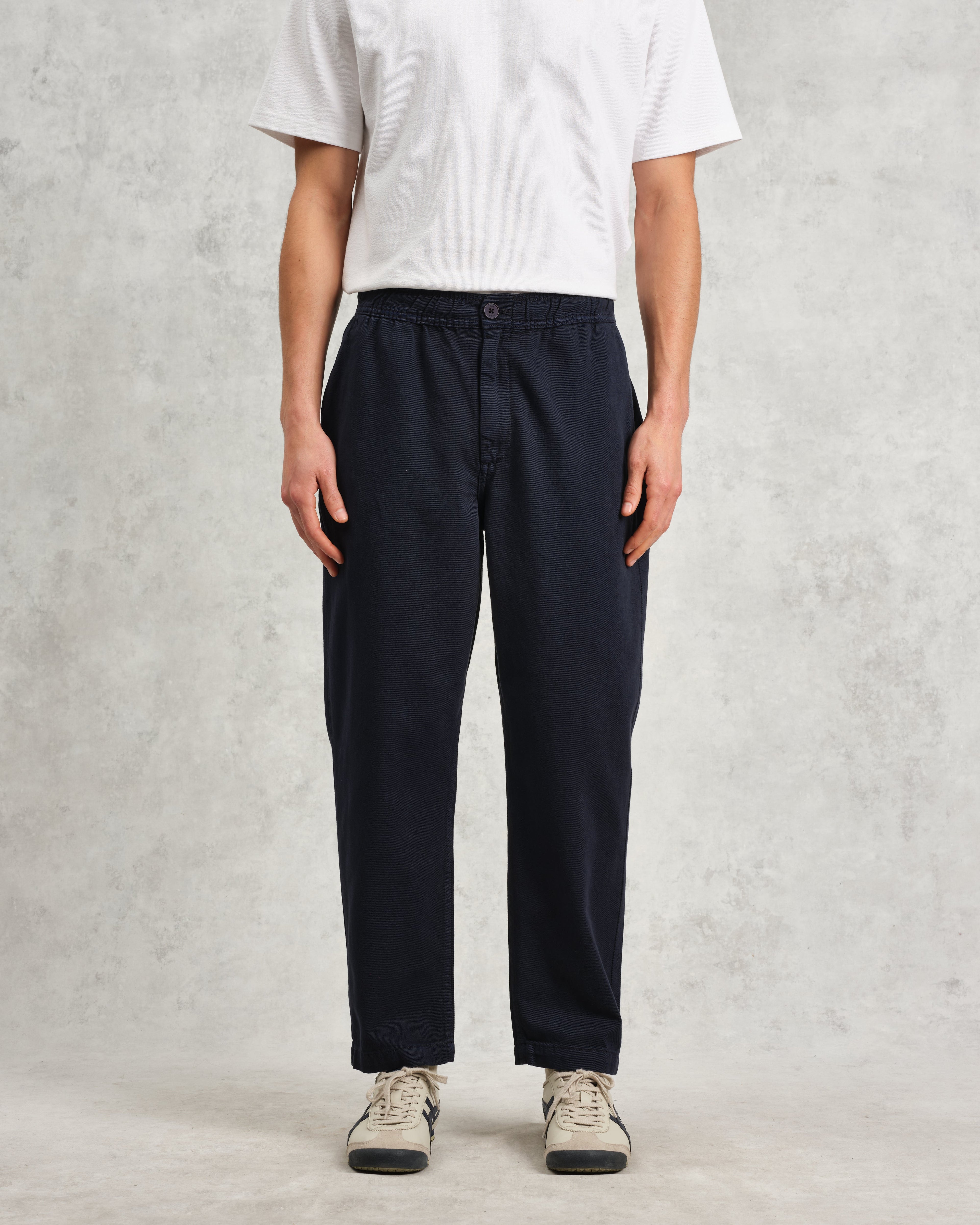 Kurt - Navy Organic Cotton Trousers
