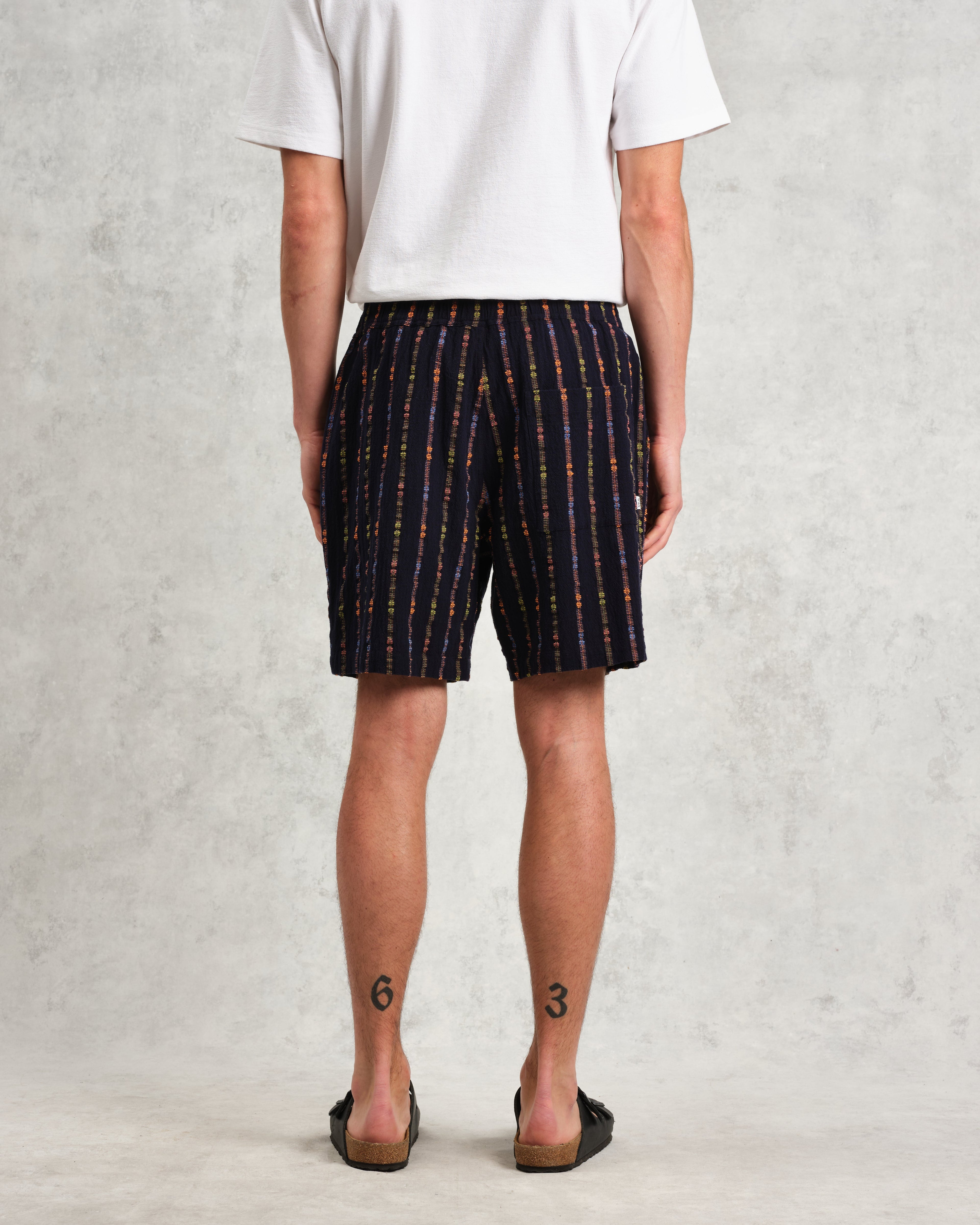 Kurt - Navy Stripe Shorts