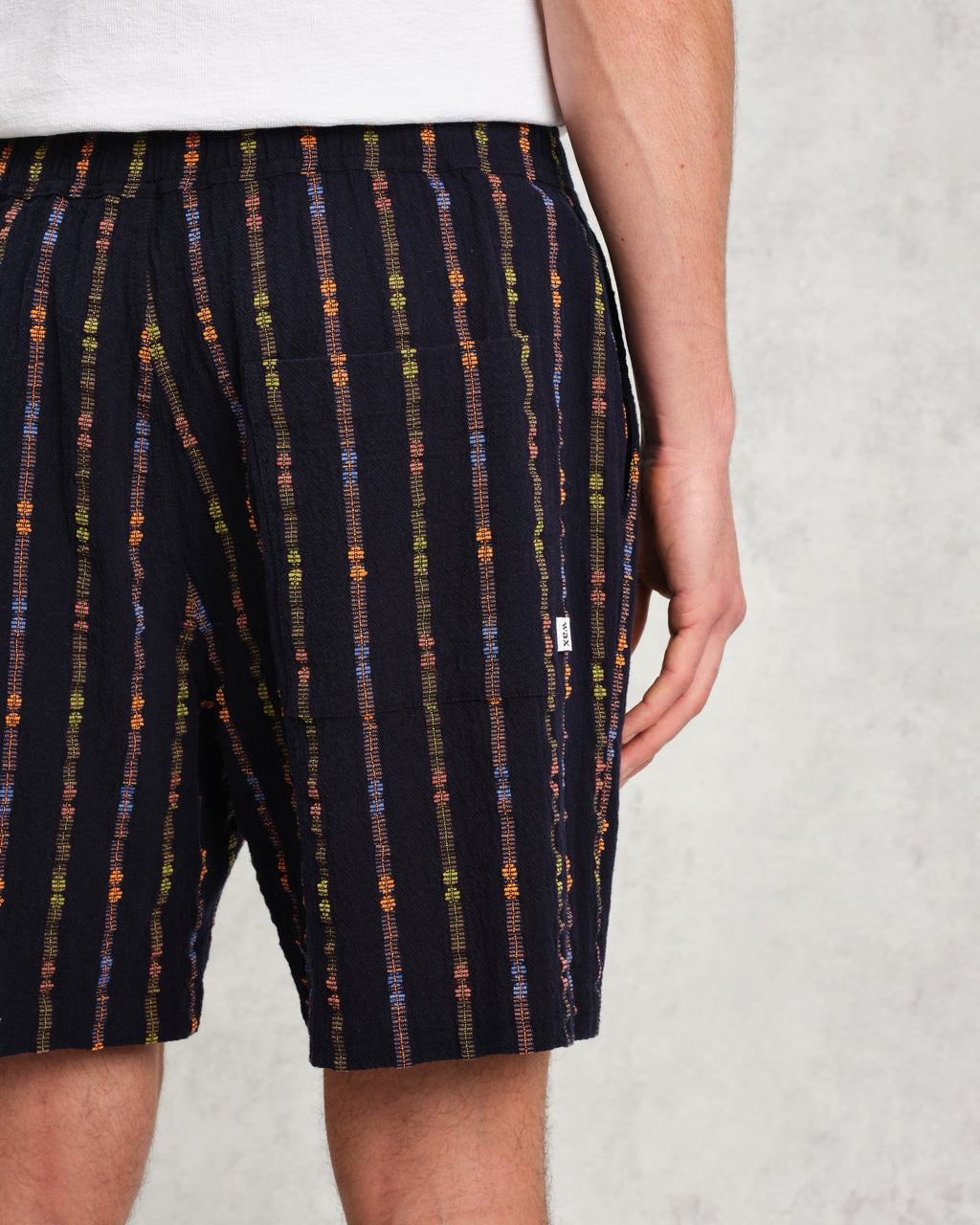 Kurt - Navy Stripe Shorts