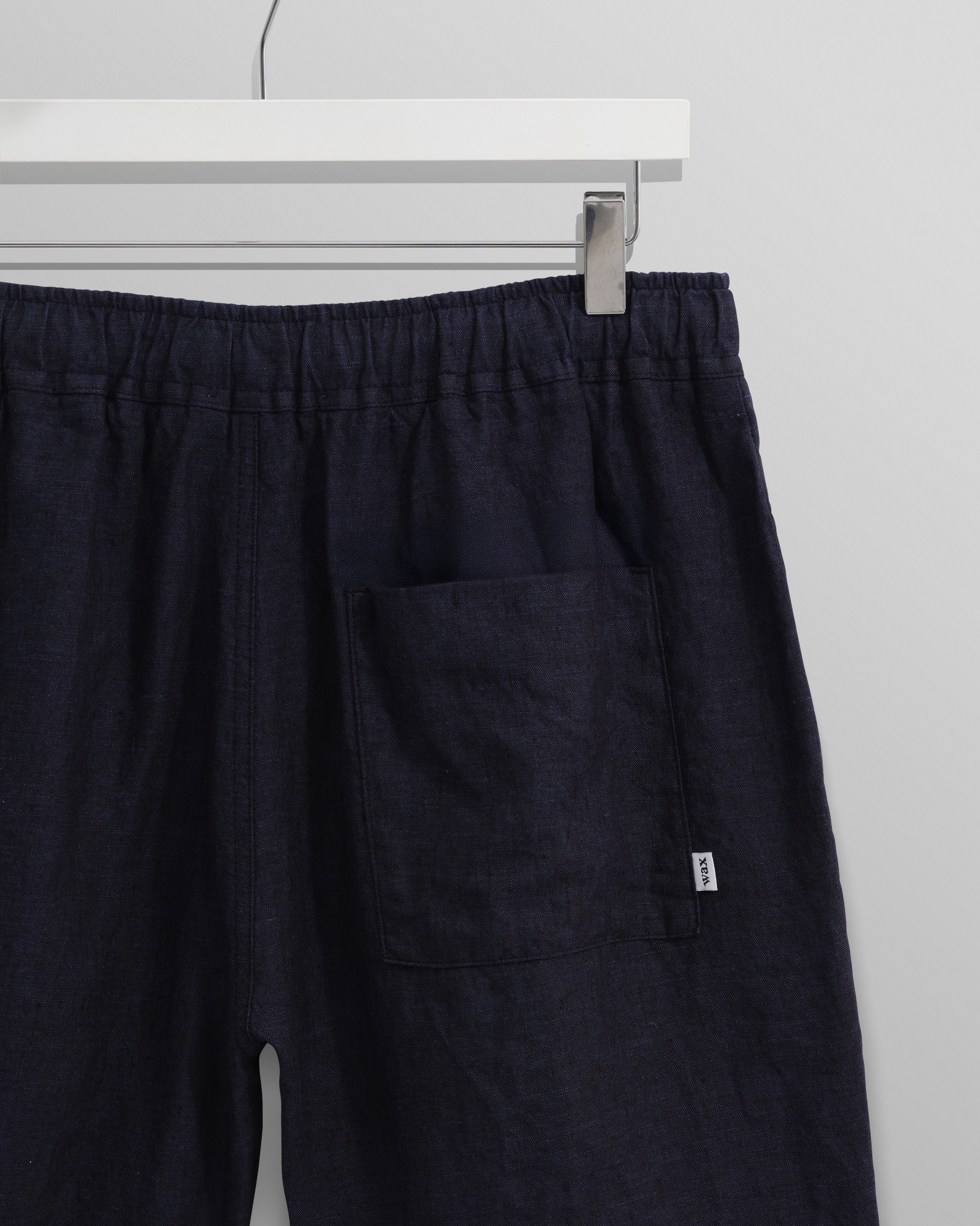 Kurt - Navy Two-Tone Linen Shorts
