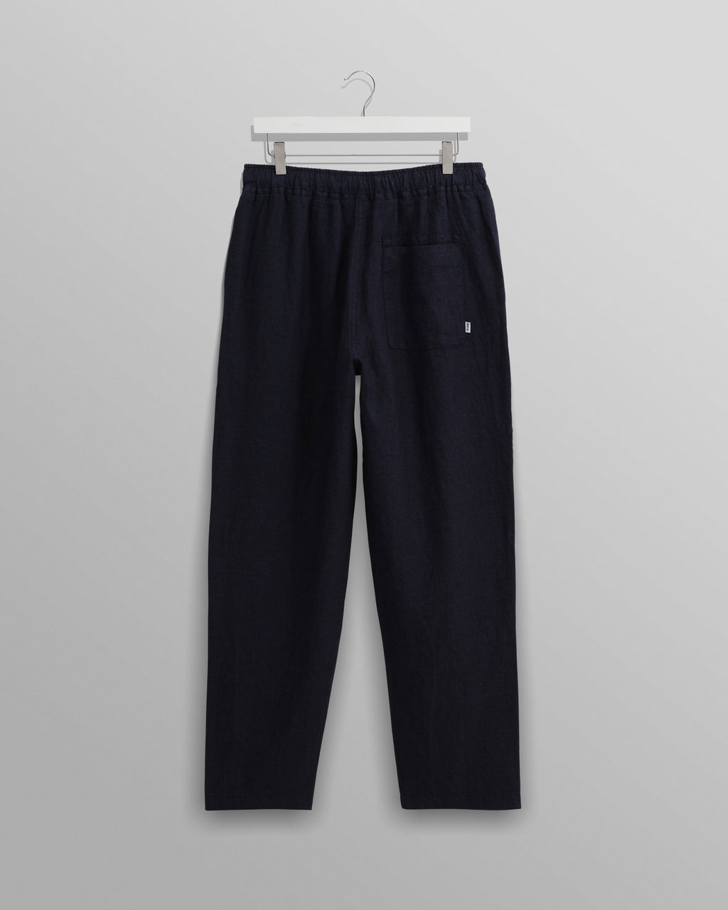 Kurt - Navy Two-Tone Linen Trousers