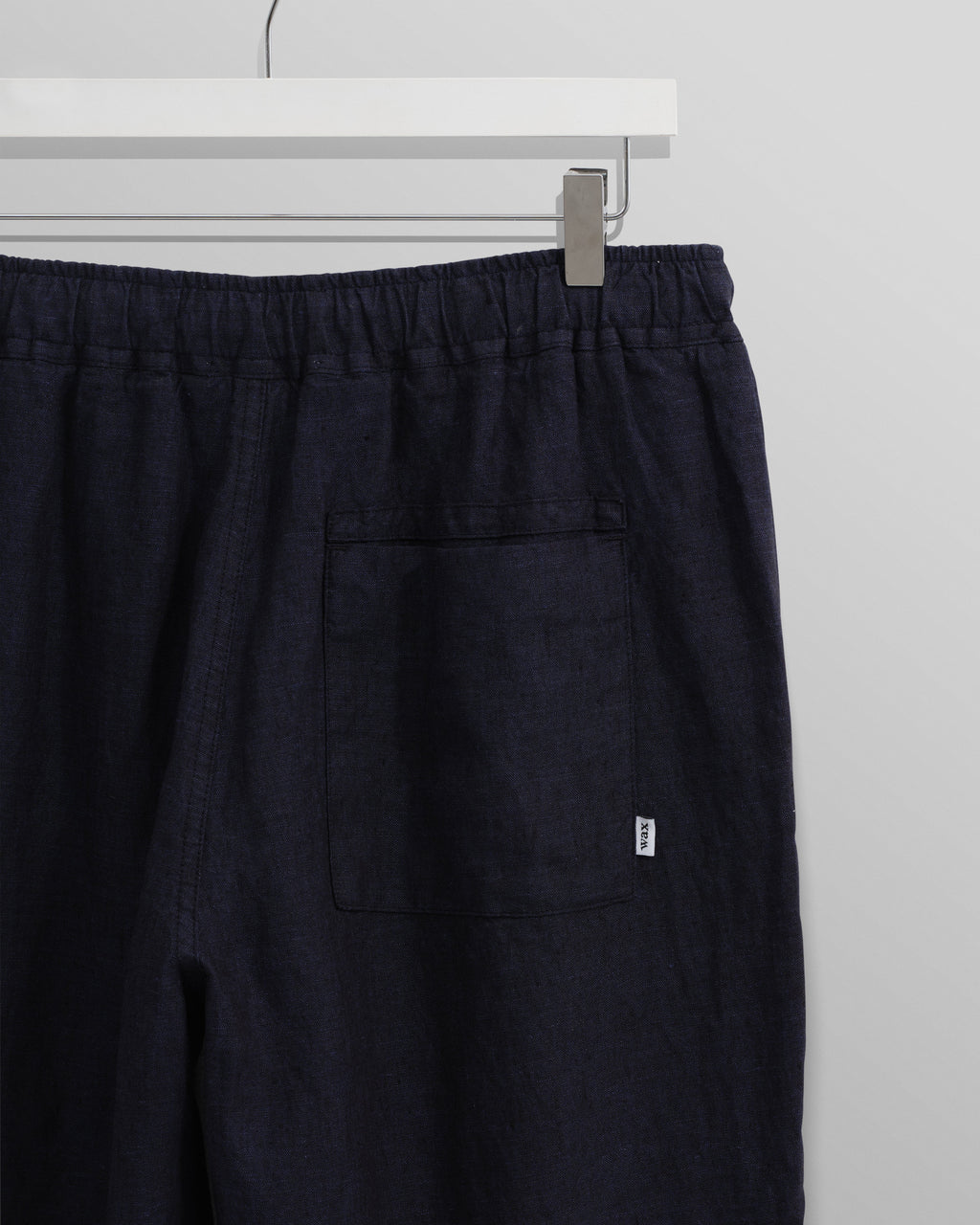 Kurt - Navy Two-Tone Linen Trousers
