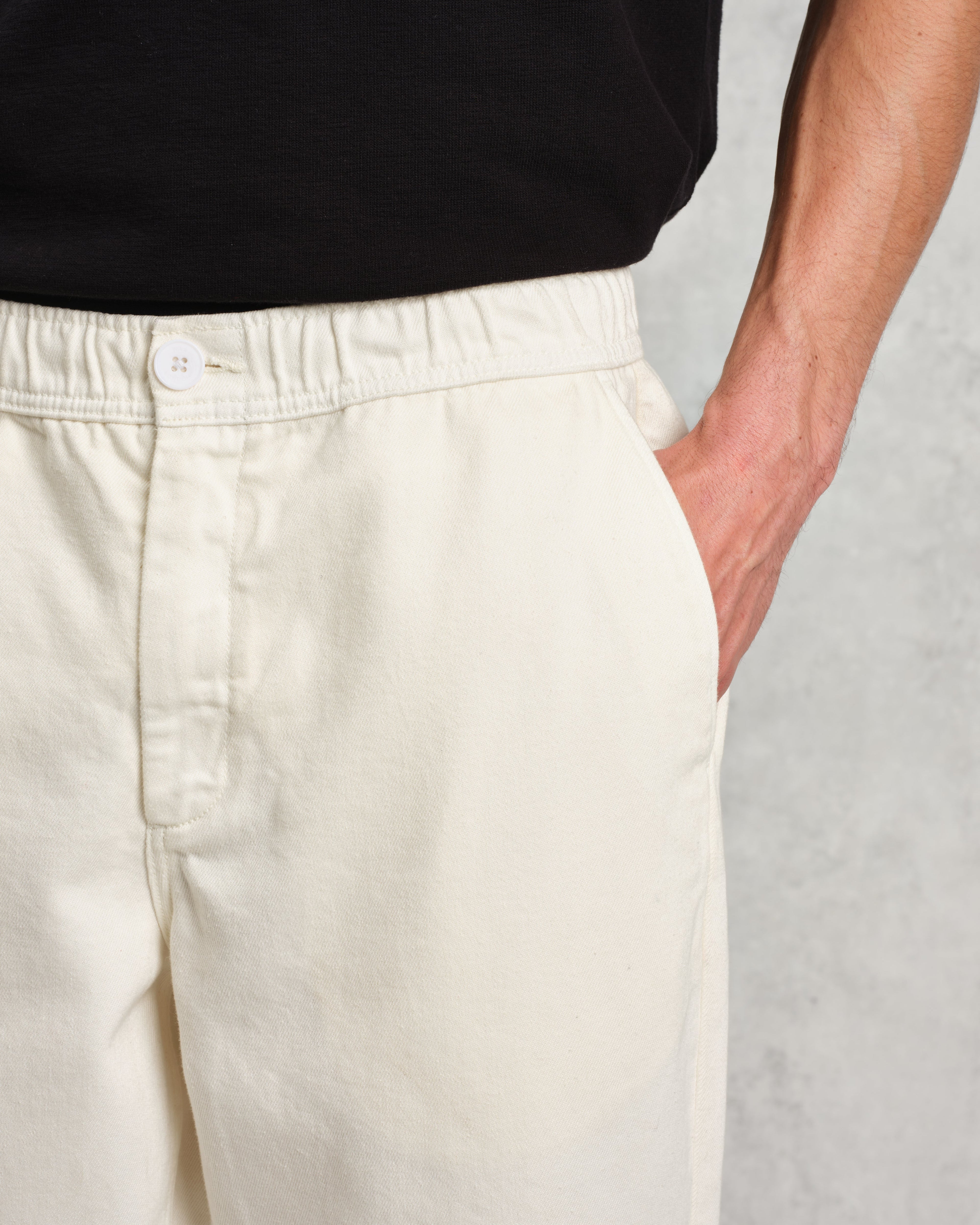 Kurt - Off White Organic Cotton Trousers