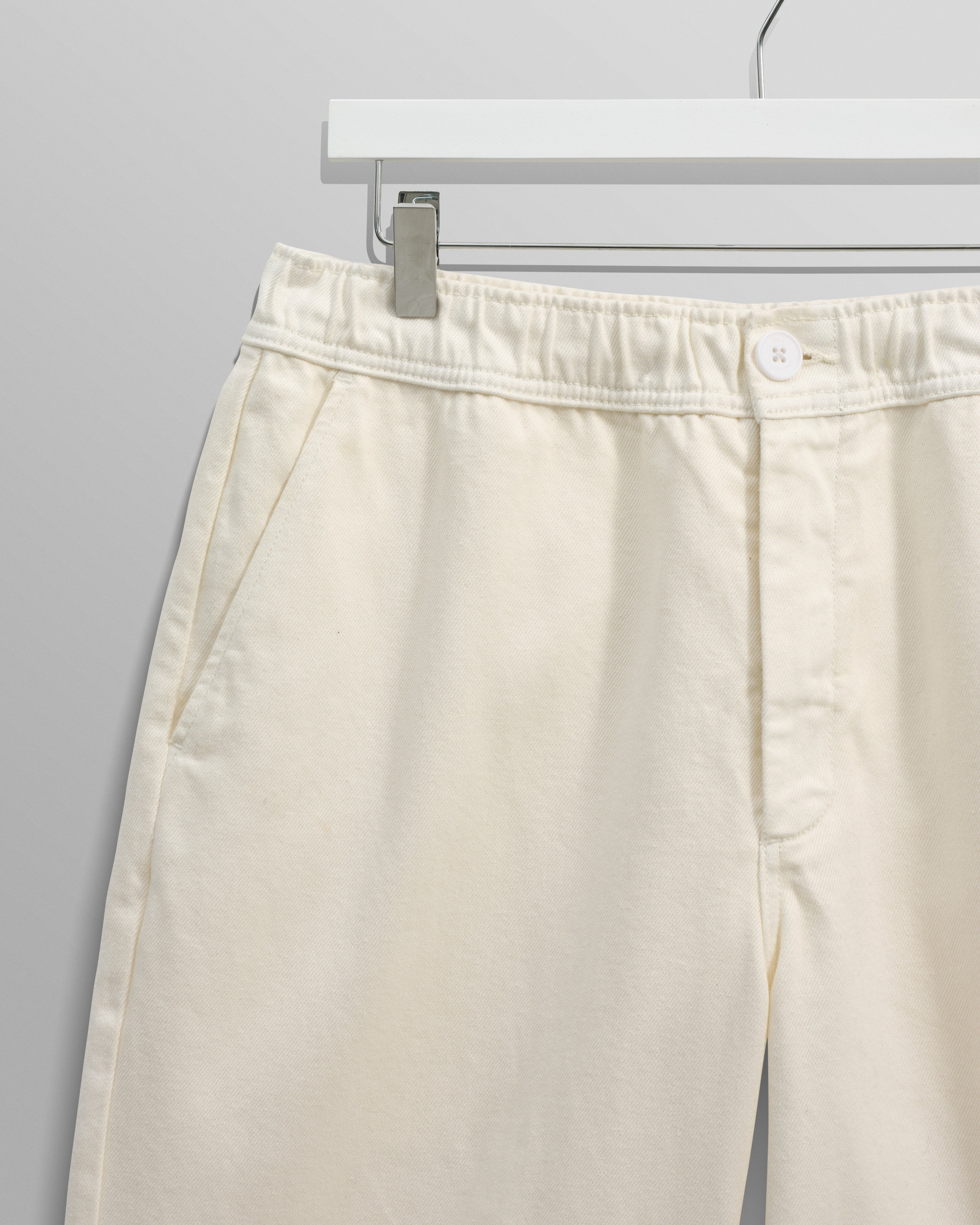 Kurt - Off White Organic Cotton Trousers
