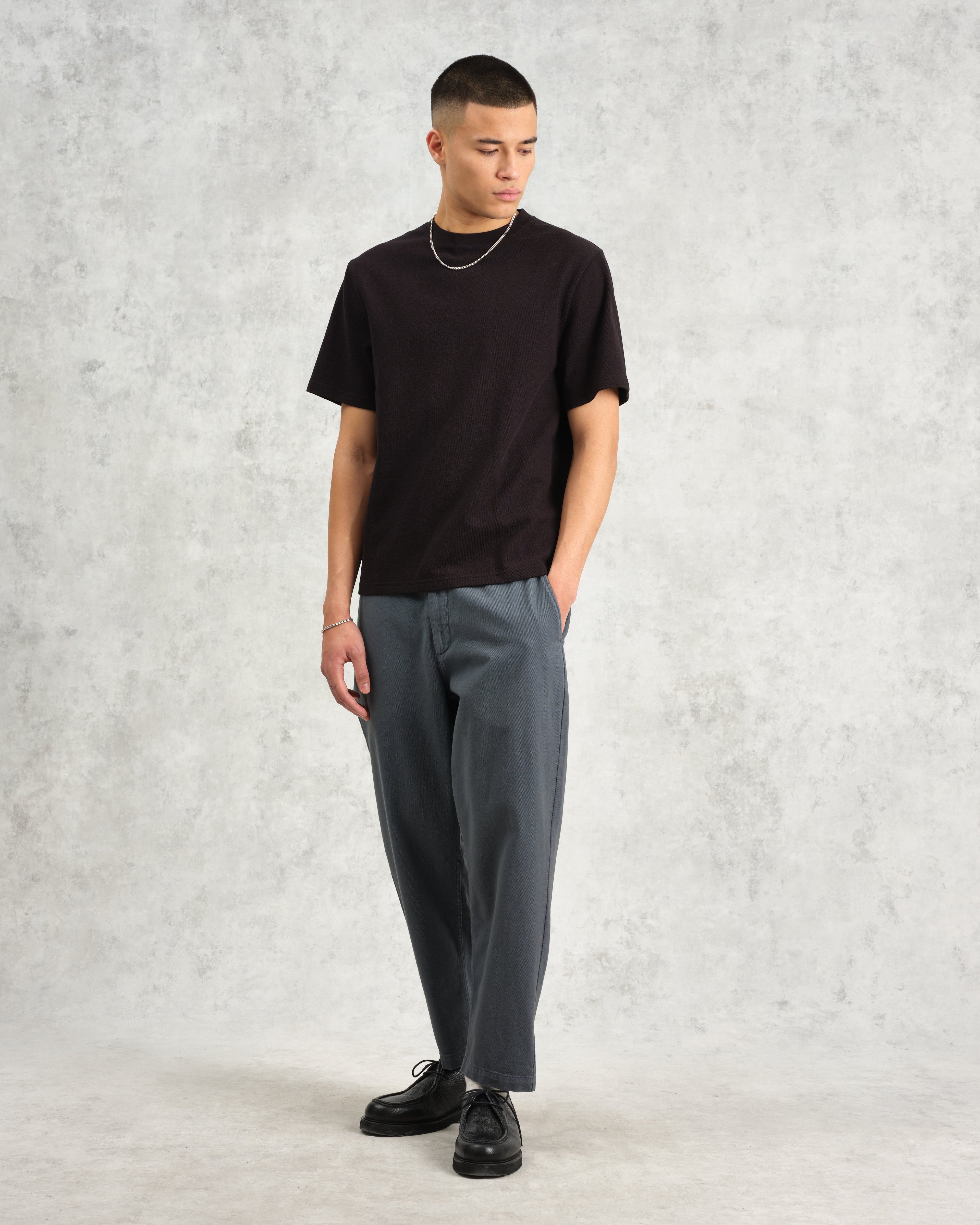 Kurt - Petrol Blue Organic Cotton Trousers
