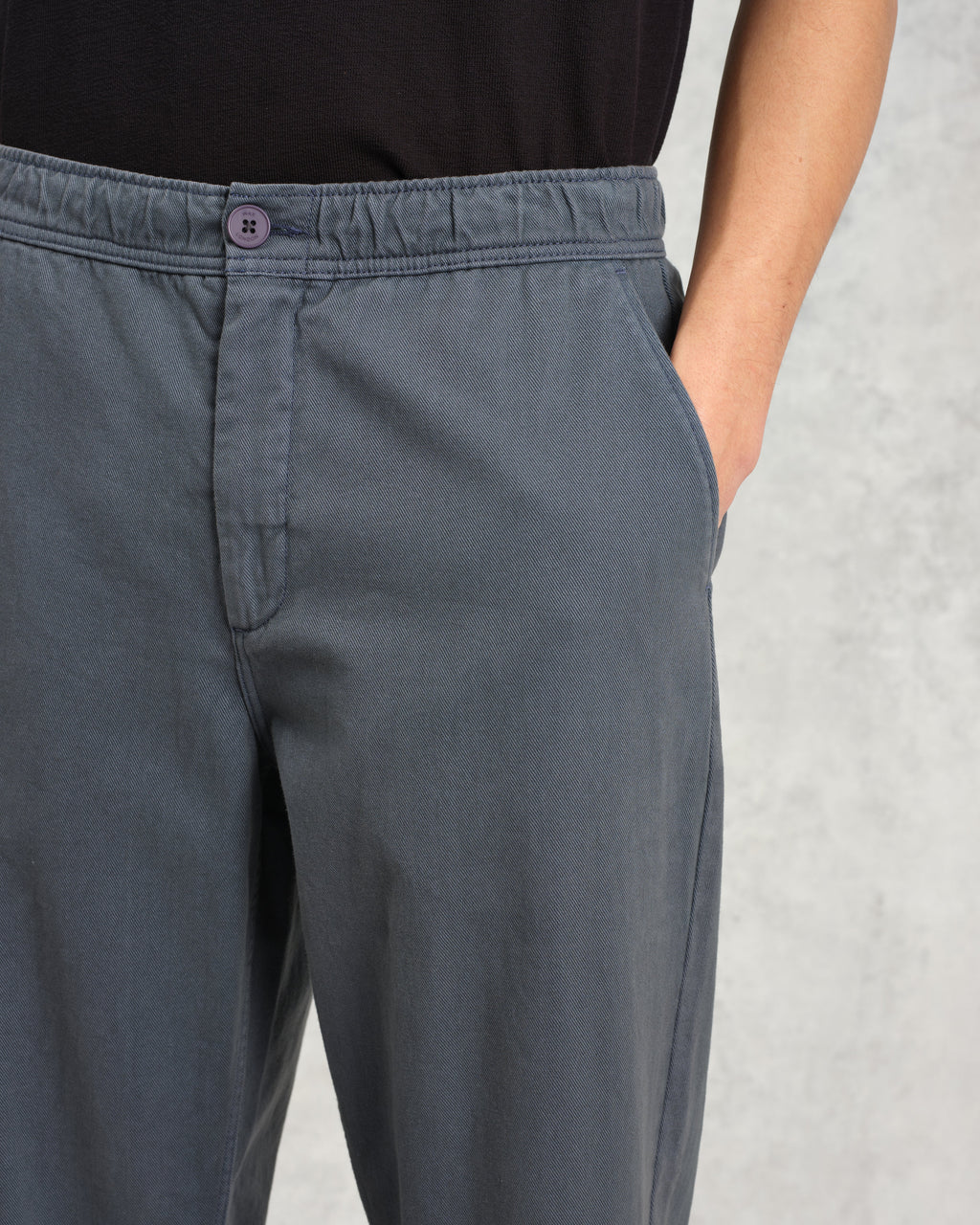 Kurt - Petrol Blue Organic Cotton Trousers