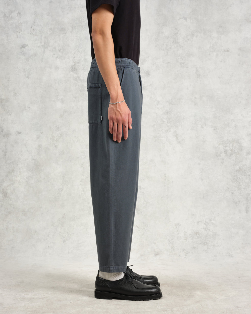 Kurt - Petrol Blue Organic Cotton Trousers