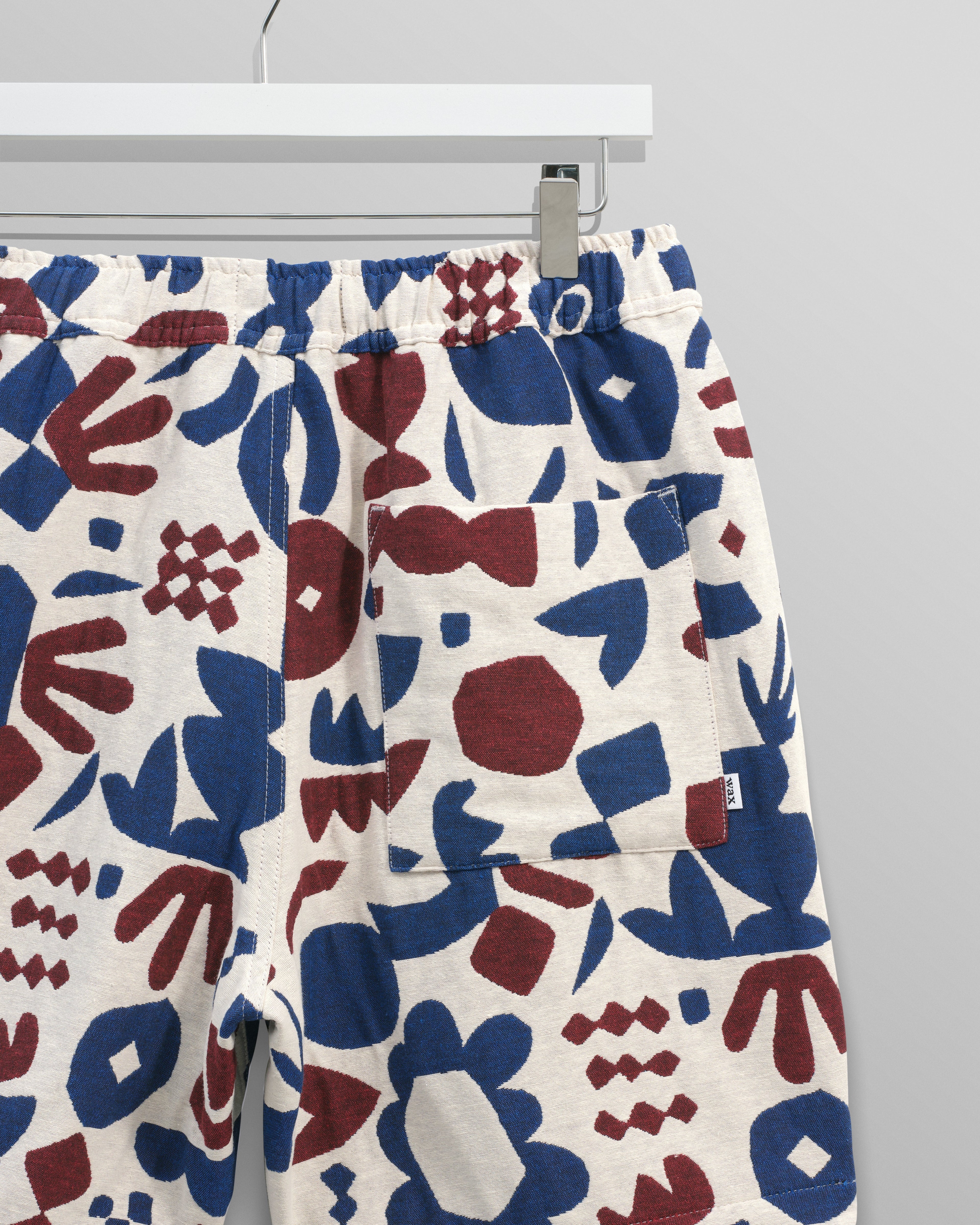 Kurt - Red And Blue Spin Jacquard Shorts