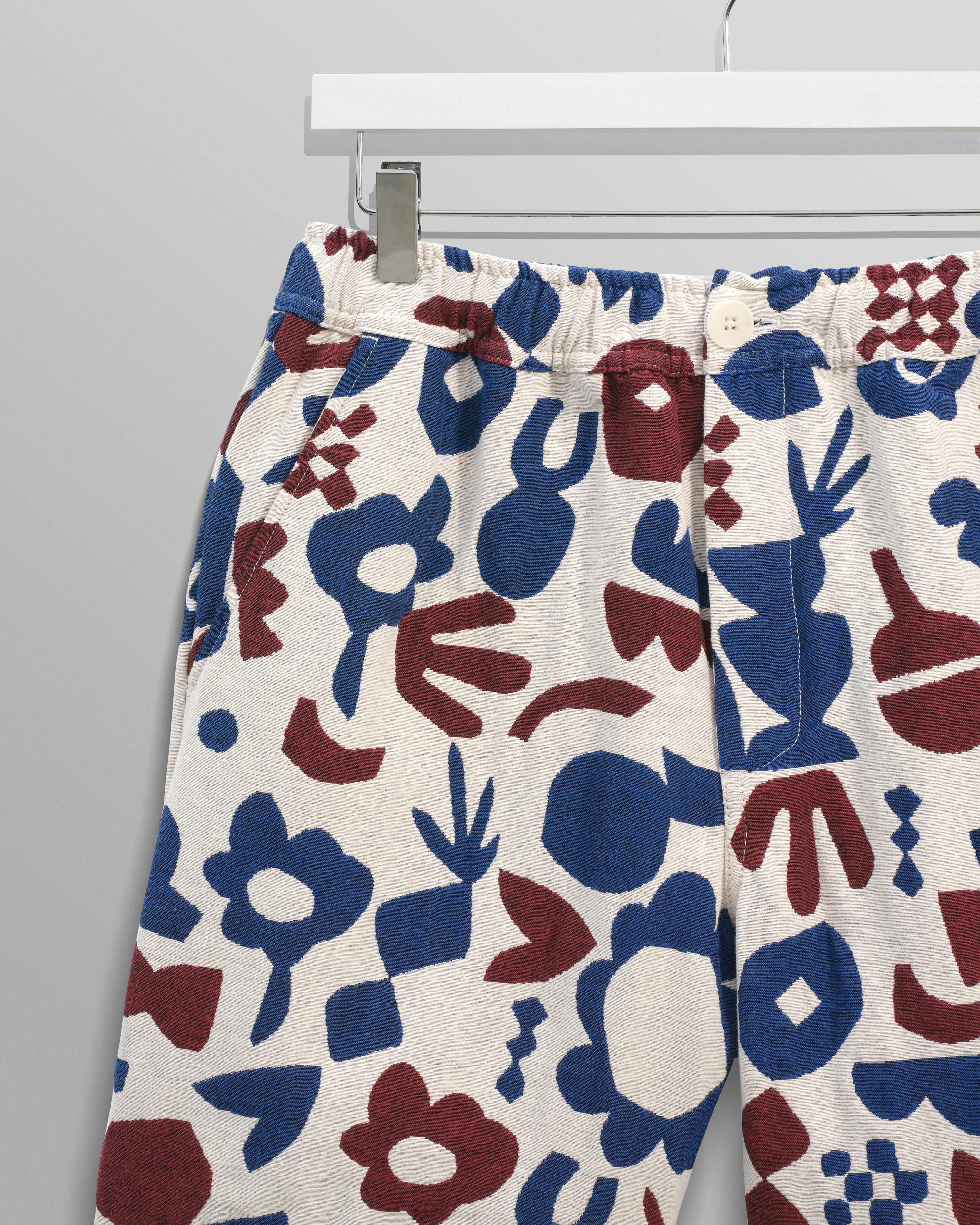 Kurt - Red And Blue Spin Jacquard Shorts