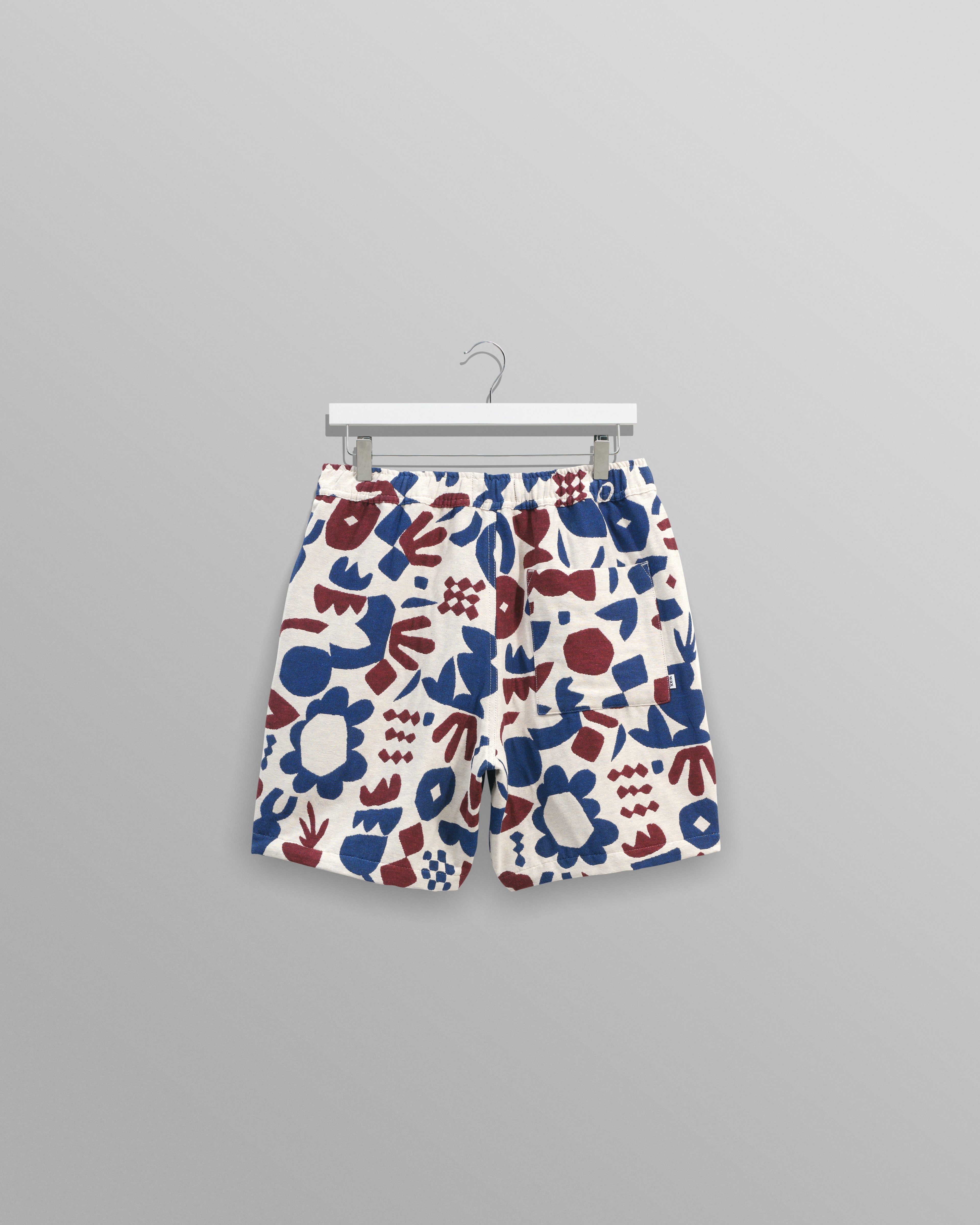 Kurt - Red And Blue Spin Jacquard Shorts