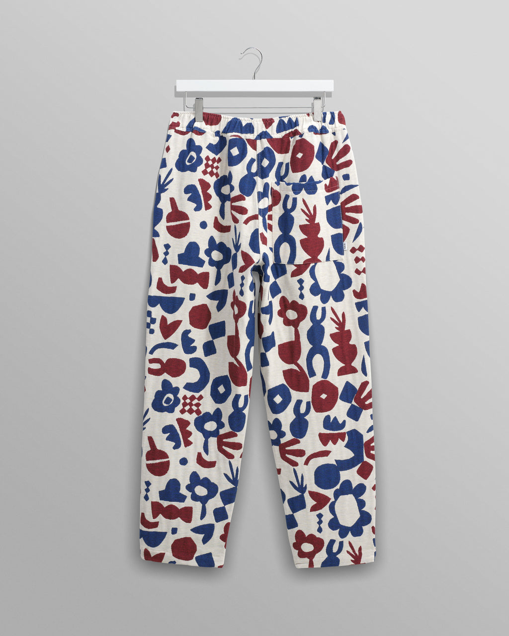 Kurt - Red And Blue Spin Jacquard Trousers