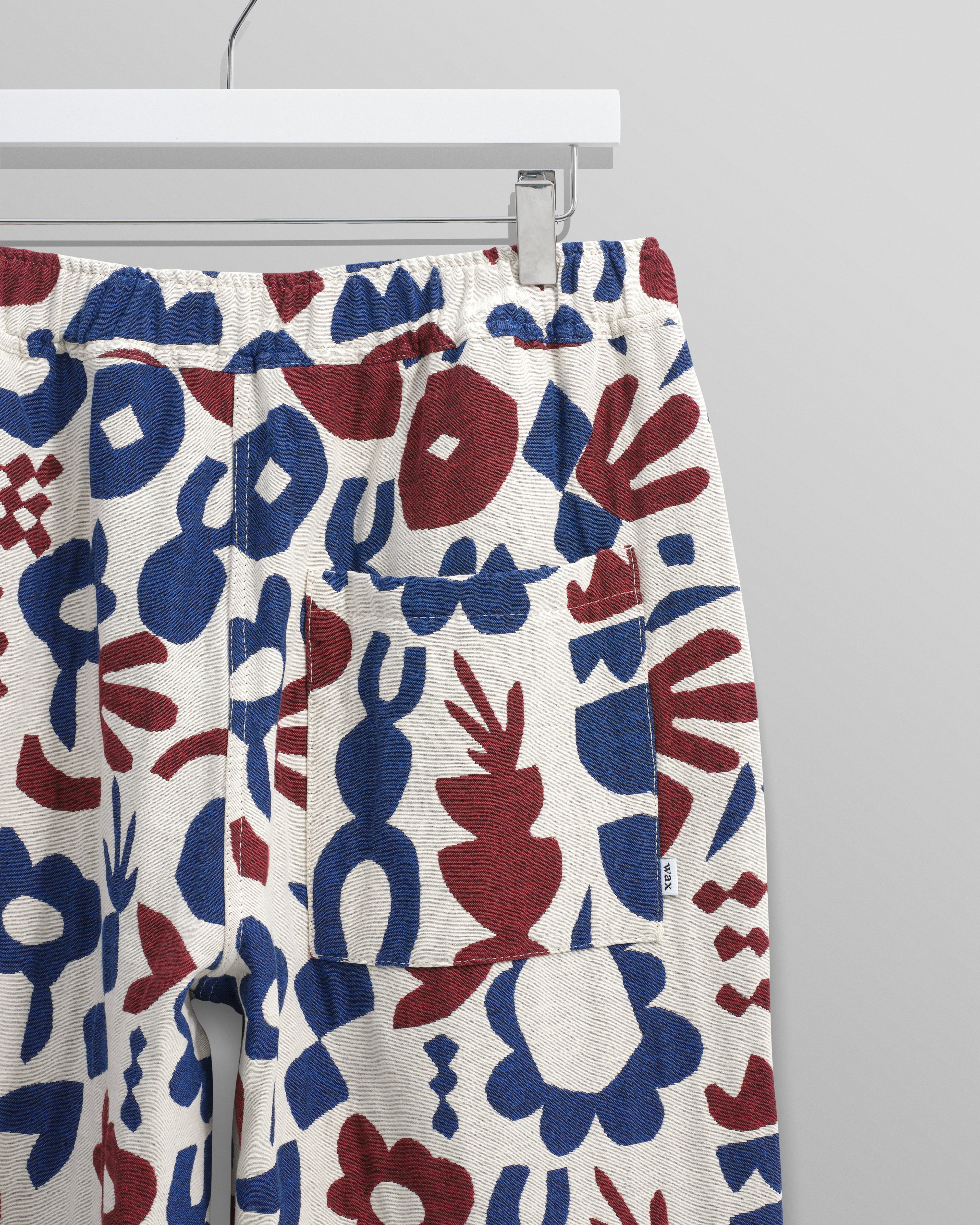 Kurt - Red And Blue Spin Jacquard Trousers