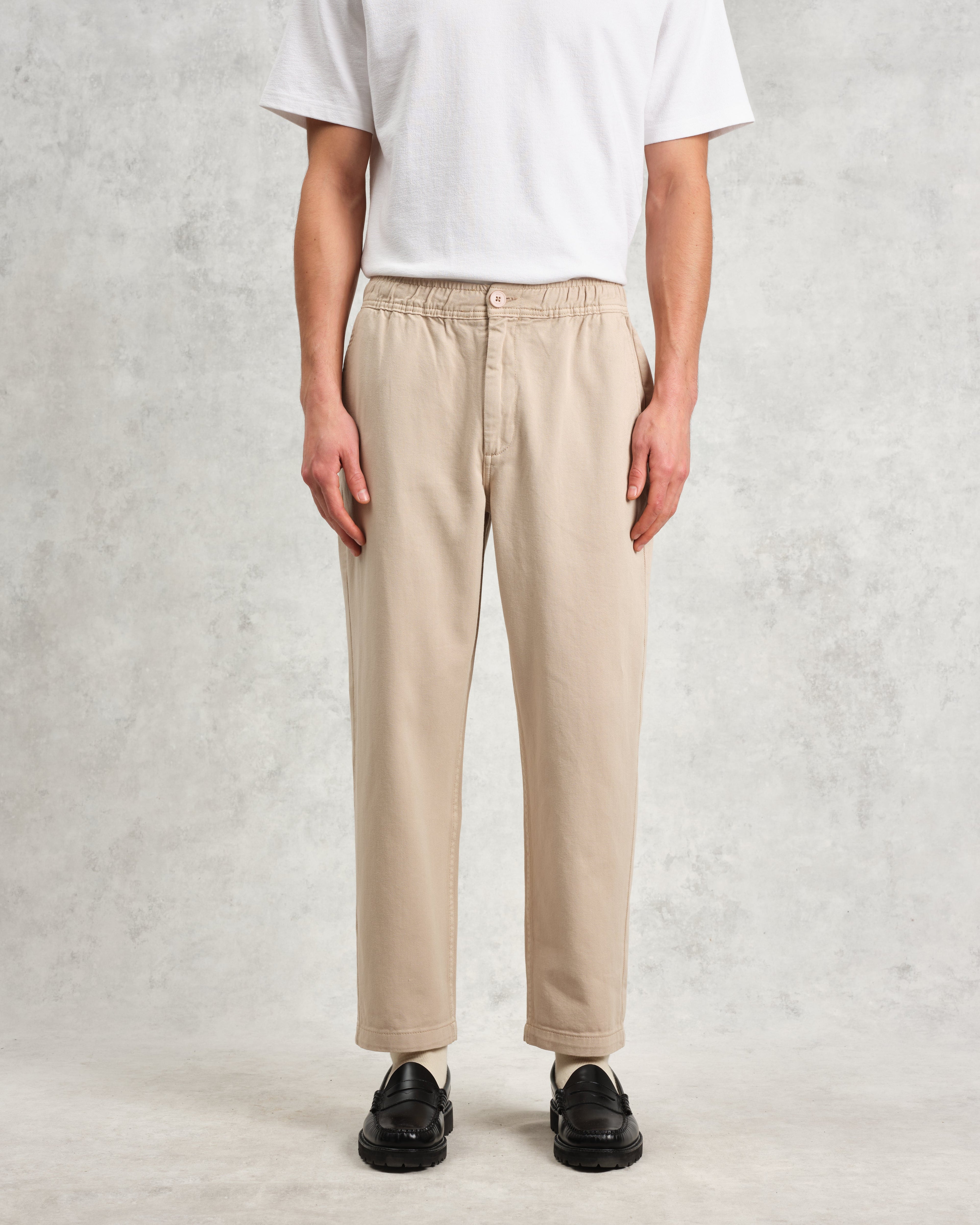 Kurt - Stone Organic Cotton Trousers