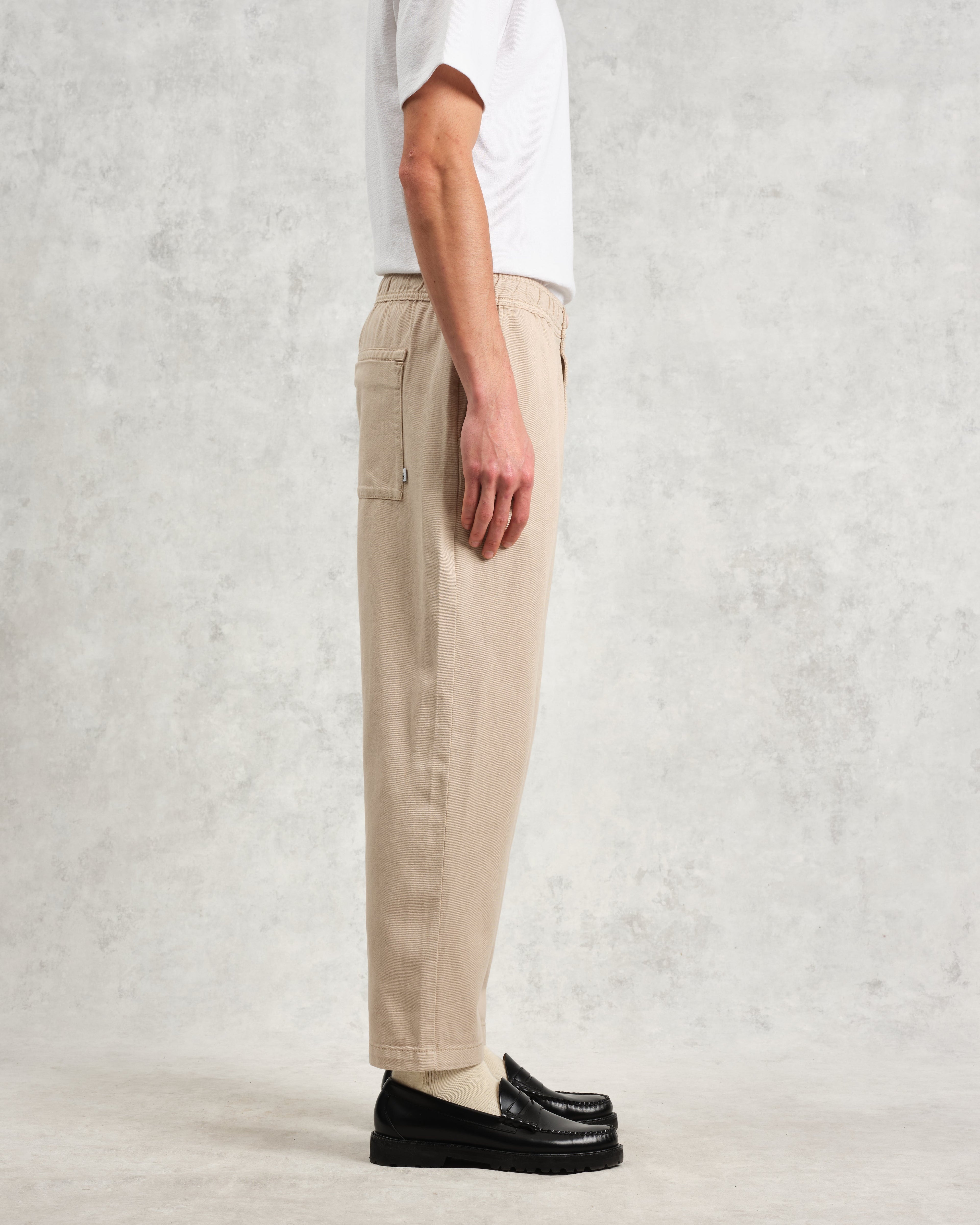 Kurt - Stone Organic Cotton Trousers