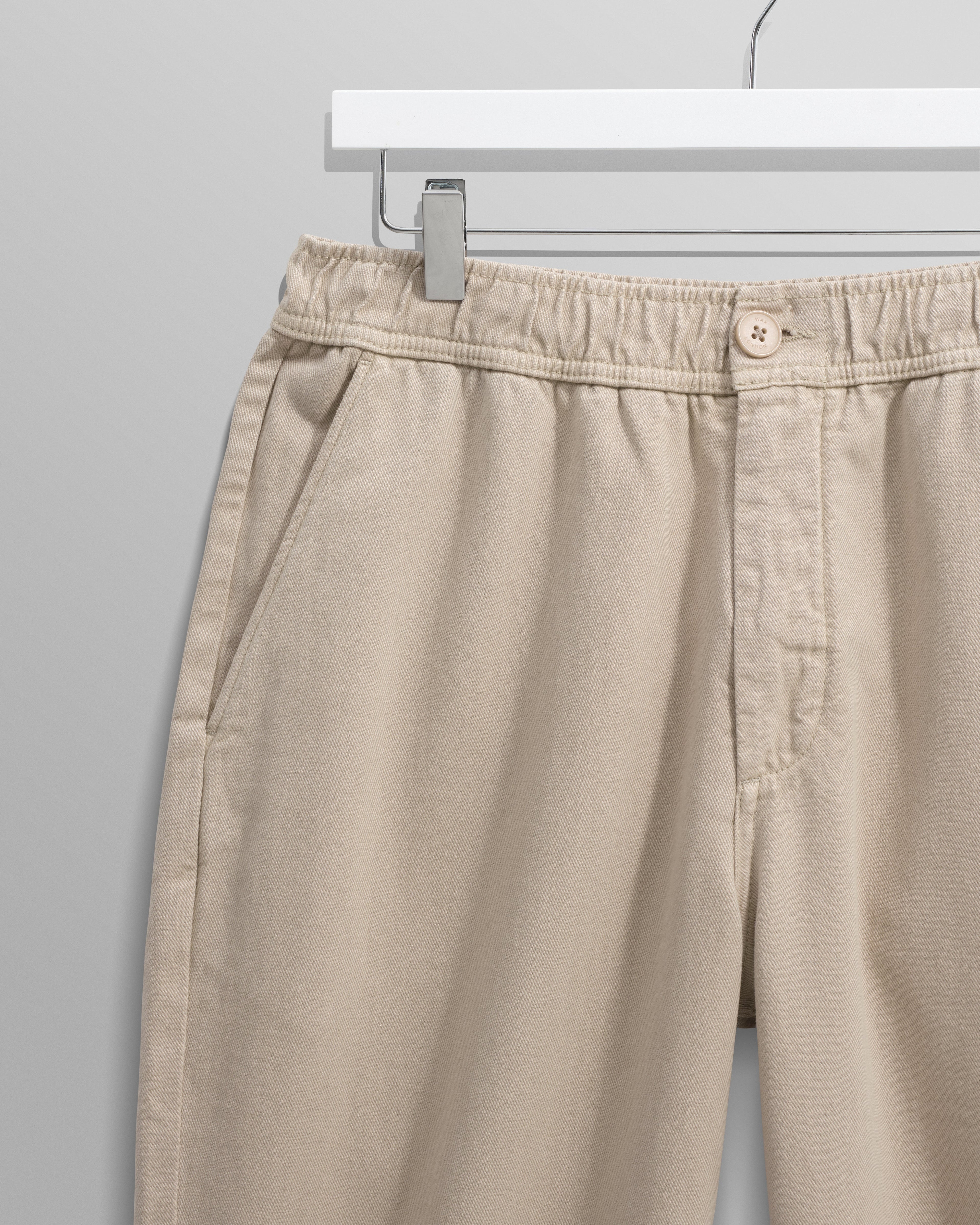 Kurt - Stone Organic Cotton Trousers
