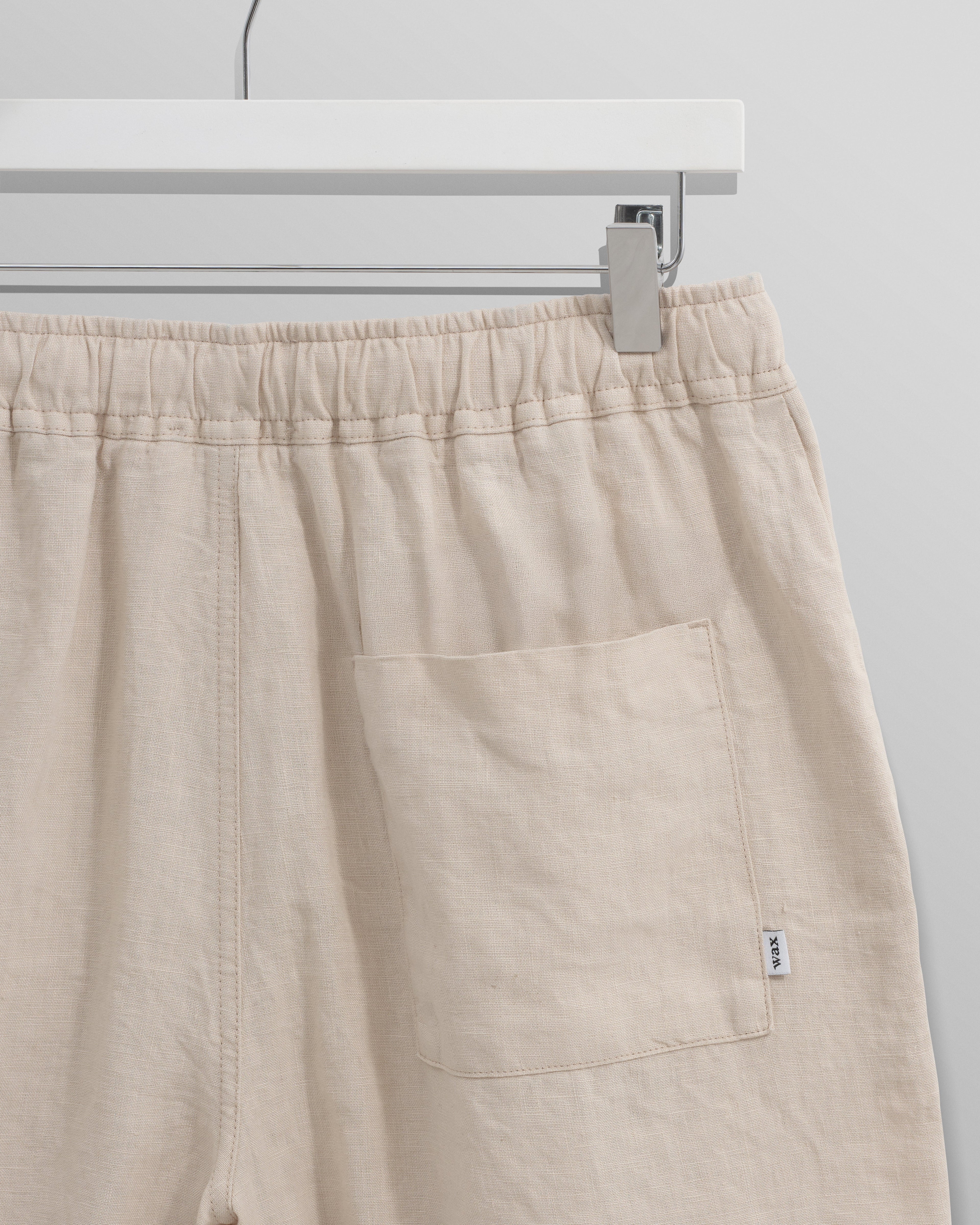 Kurt - Washed Beige Linen Shorts