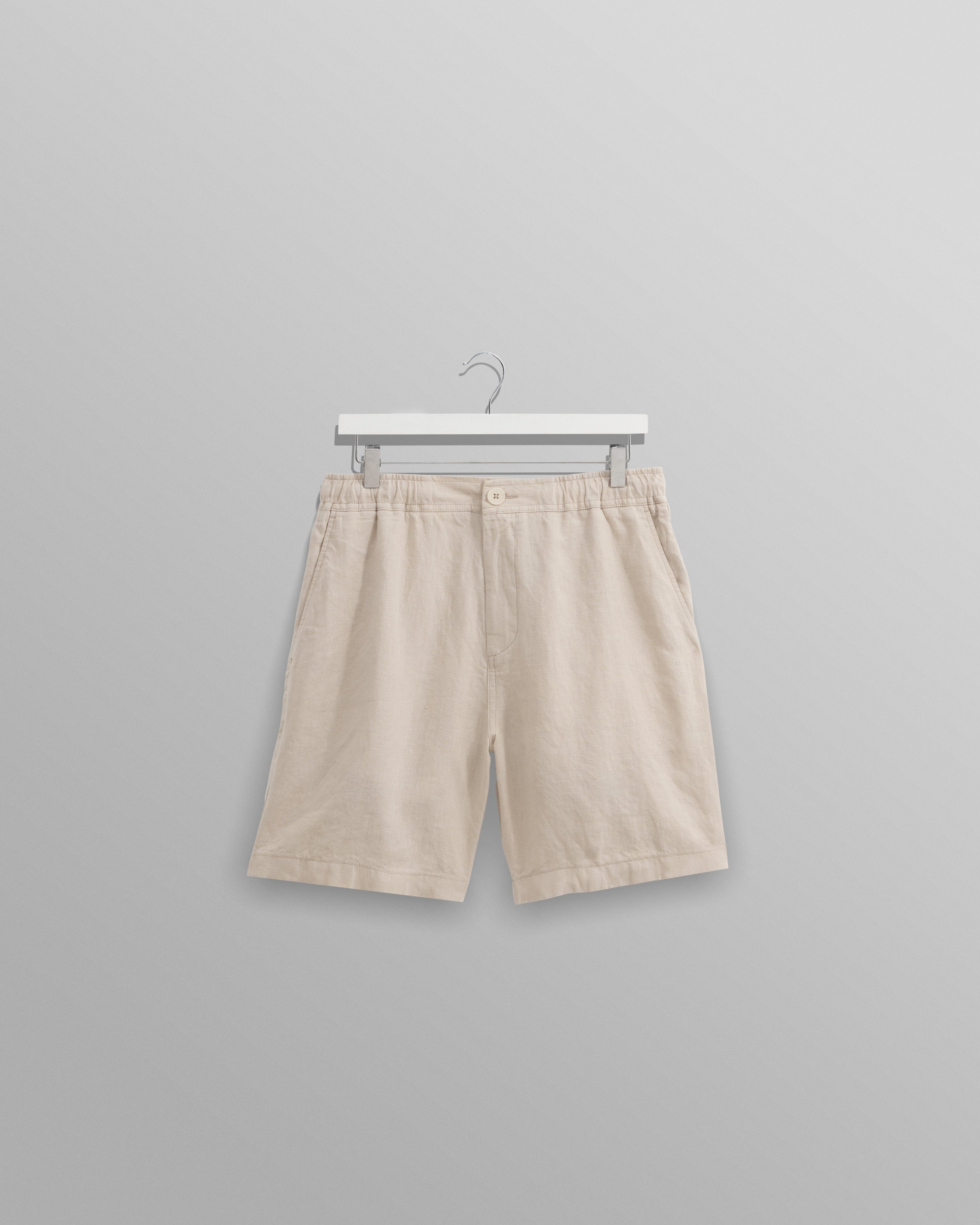 Kurt - Washed Beige Linen Shorts