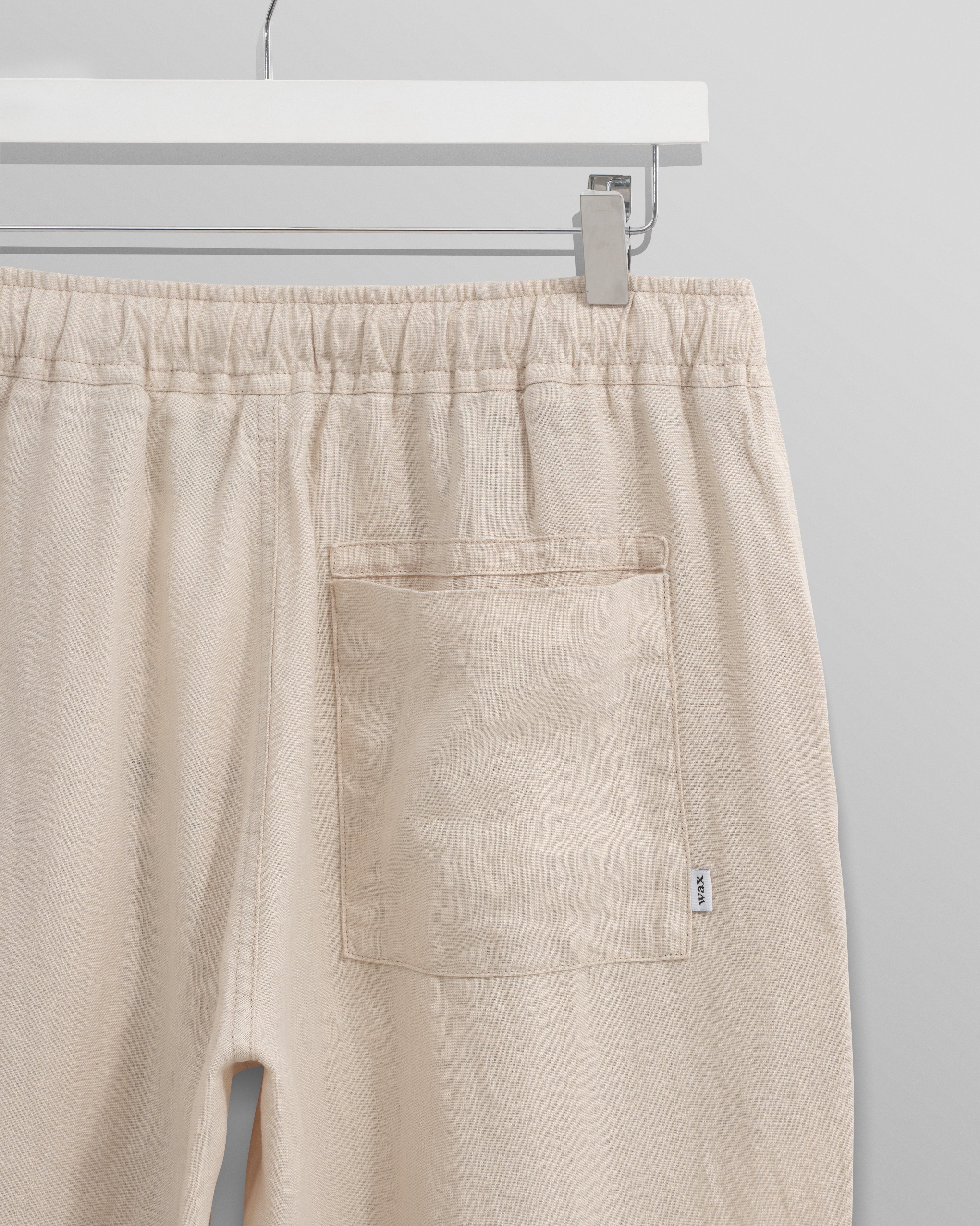 Kurt - Washed Beige Linen Trousers