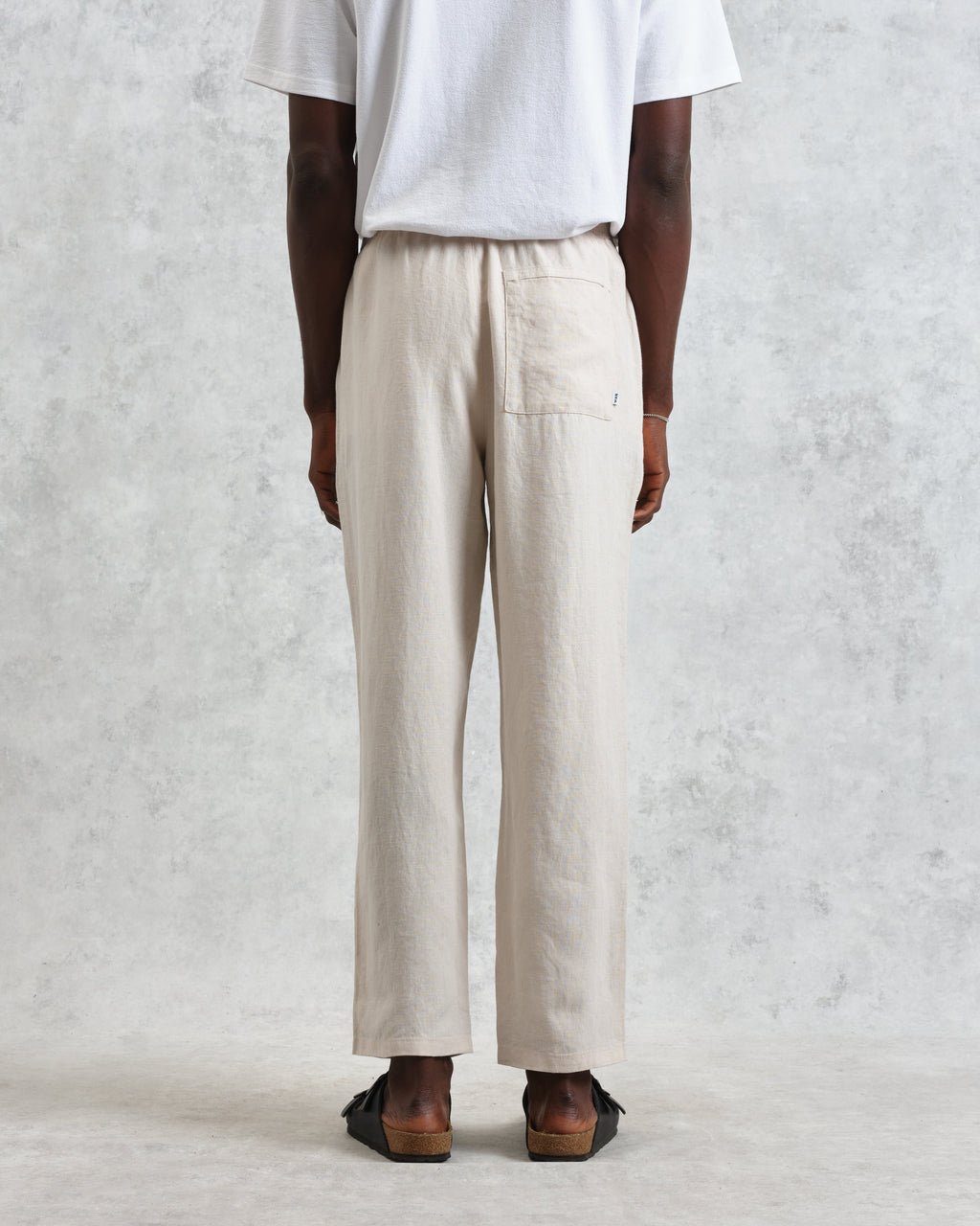 Kurt - Washed Beige Linen Trousers