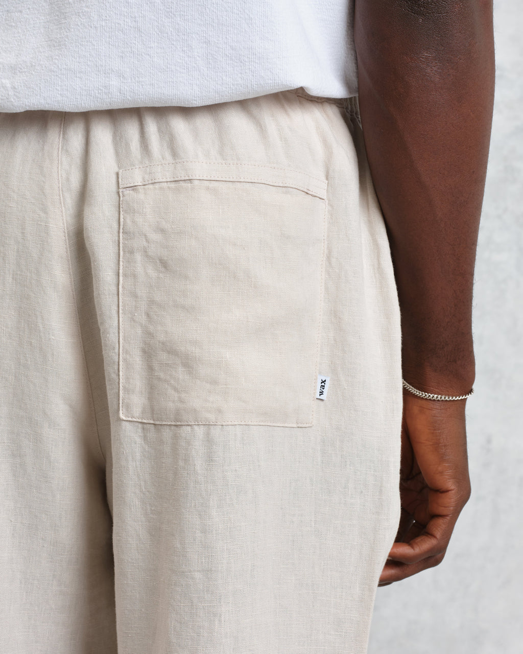 Kurt - Washed Beige Linen Trousers