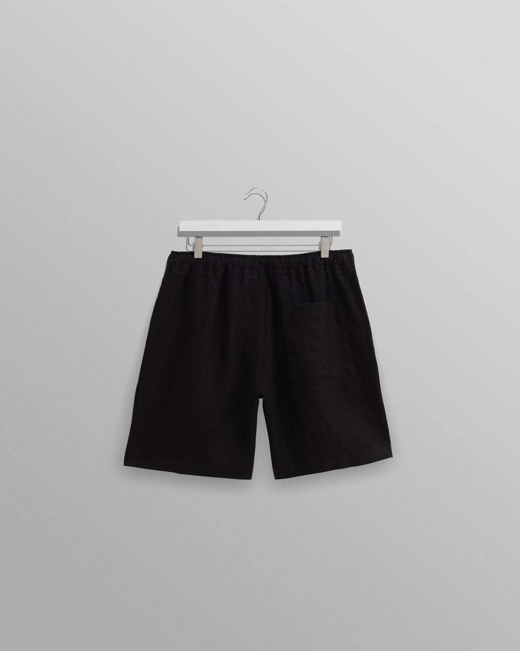 Kurt - Washed Black Linen Shorts