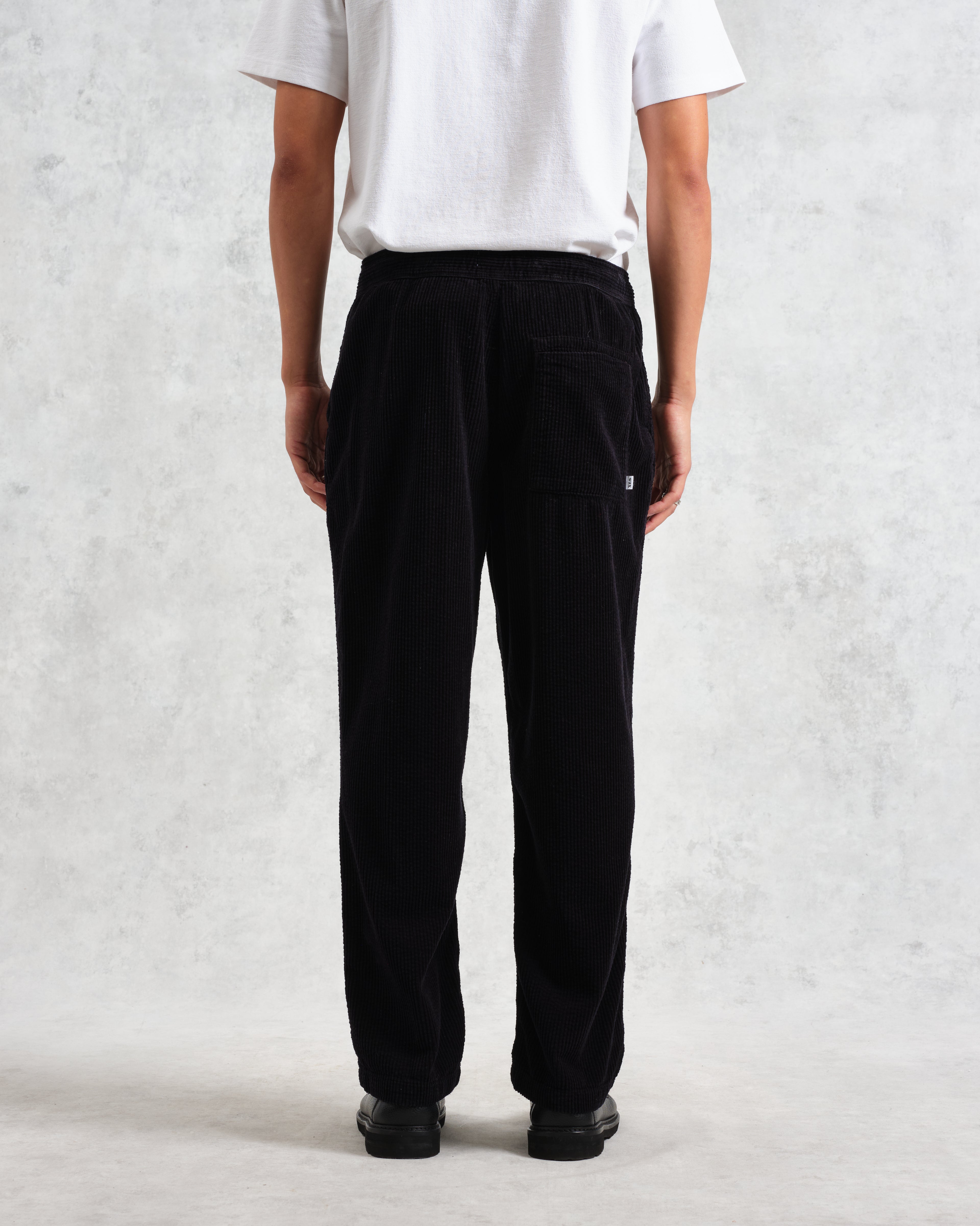 Kyle - Navy Jumbo Corduroy Trousers