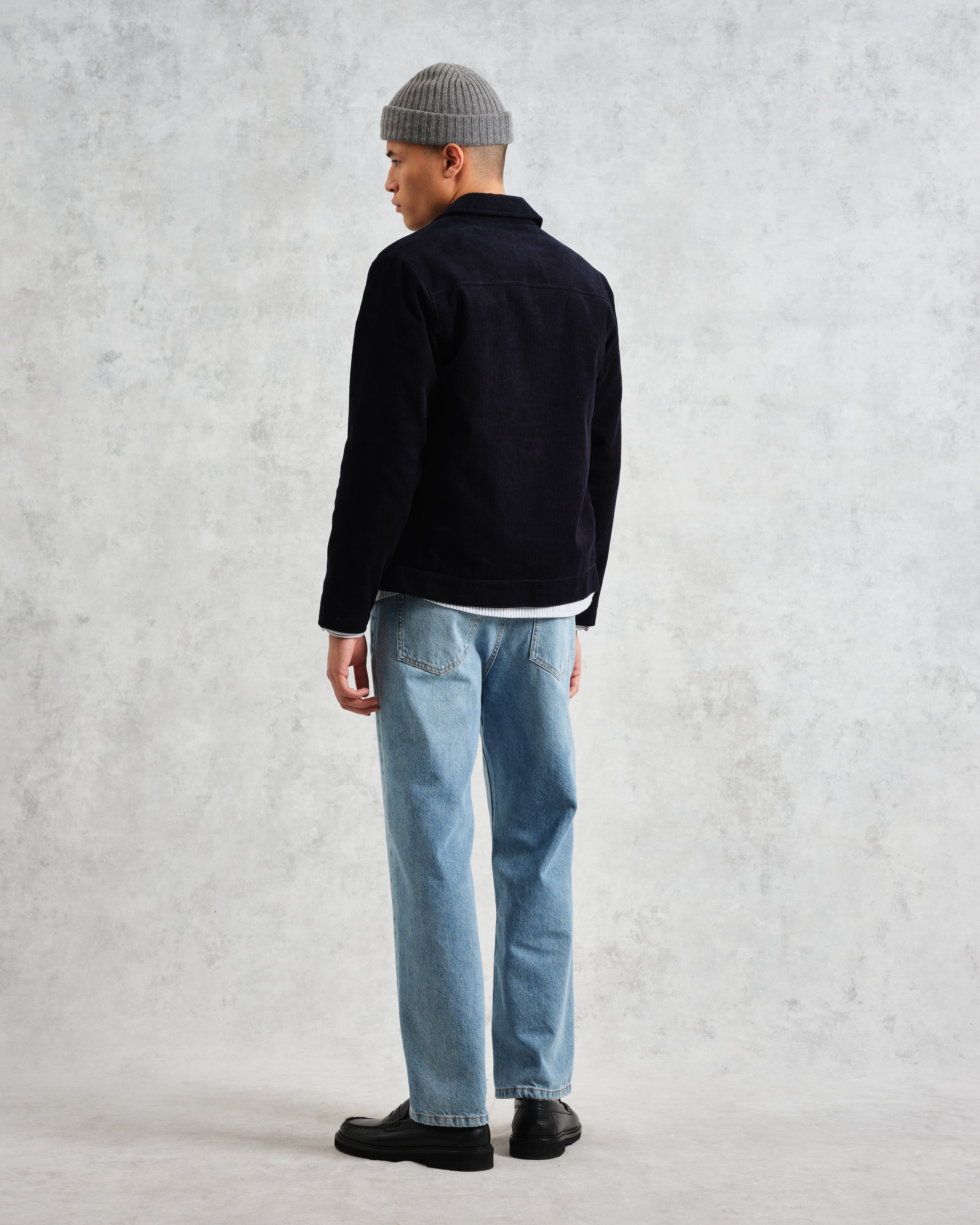 Landmark - Navy Corduroy Chore Jacket
